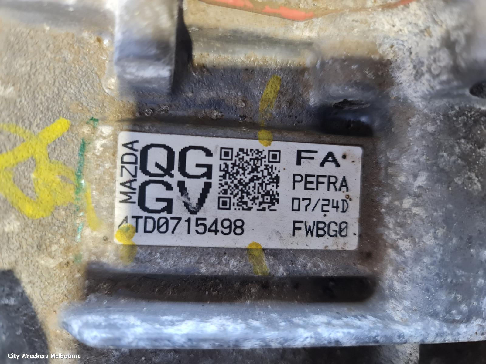 MAZDA 3 TRANS/GEARBOX, AUTO, PETROL, 2.0, BM, 11/2013 - 05/2016