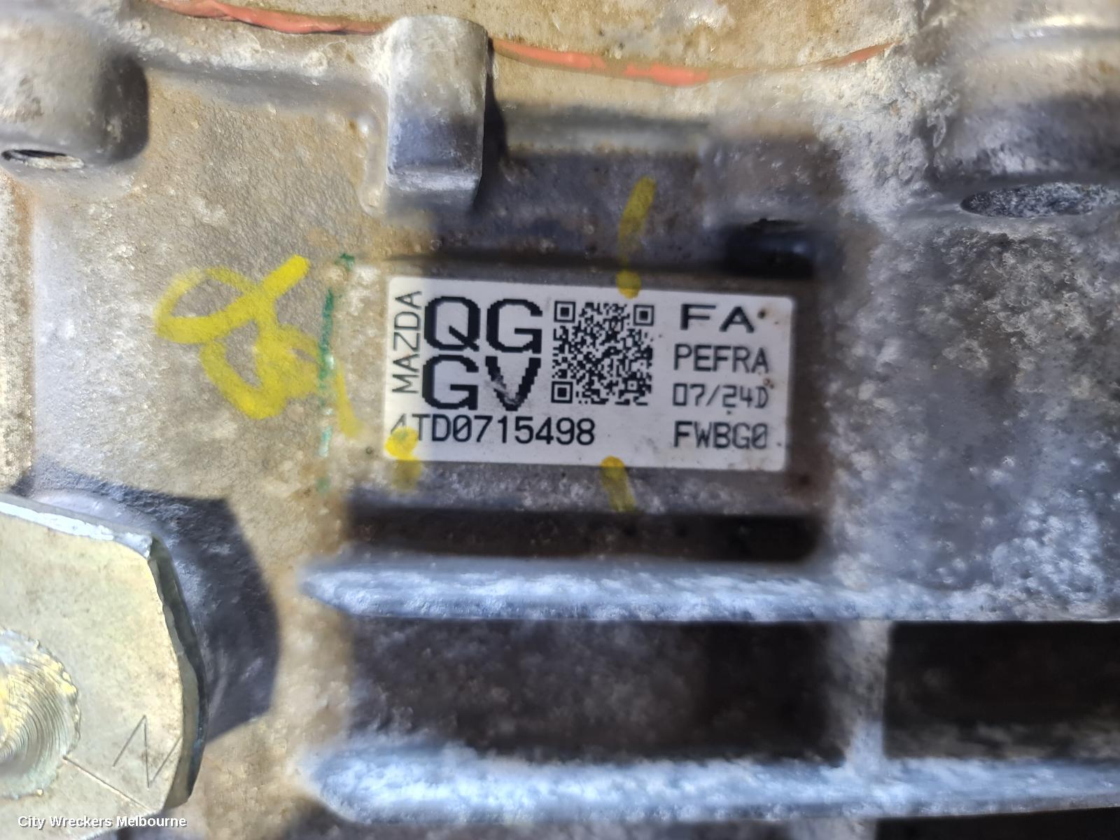 MAZDA 3 TRANS/GEARBOX, AUTO, PETROL, 2.0, BM, 11/2013 - 05/2016