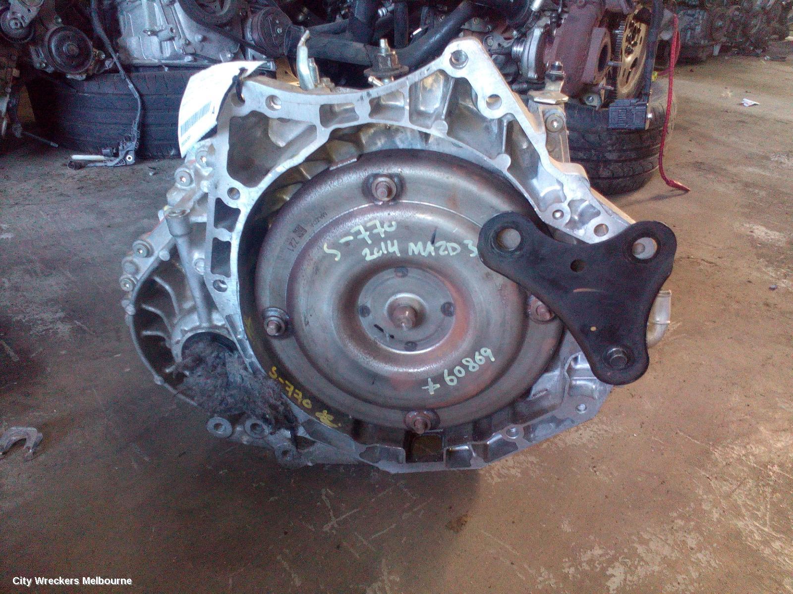MAZDA 3 TRANS/GEARBOX, AUTO, PETROL, 2.0, BM, 11/2013 - 05/2016