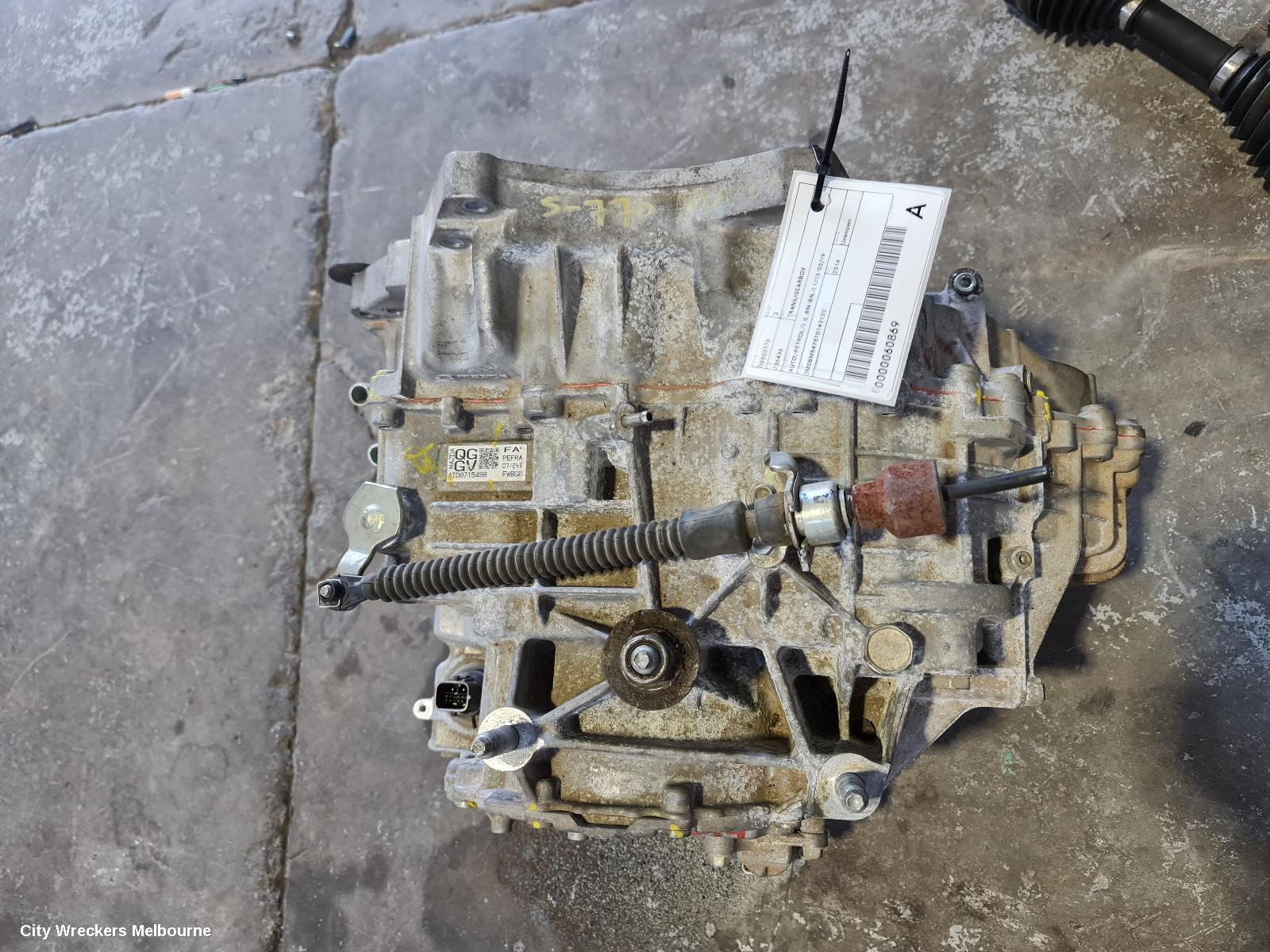 MAZDA 3 TRANS/GEARBOX, AUTO, PETROL, 2.0, BM, 11/2013 - 05/2016