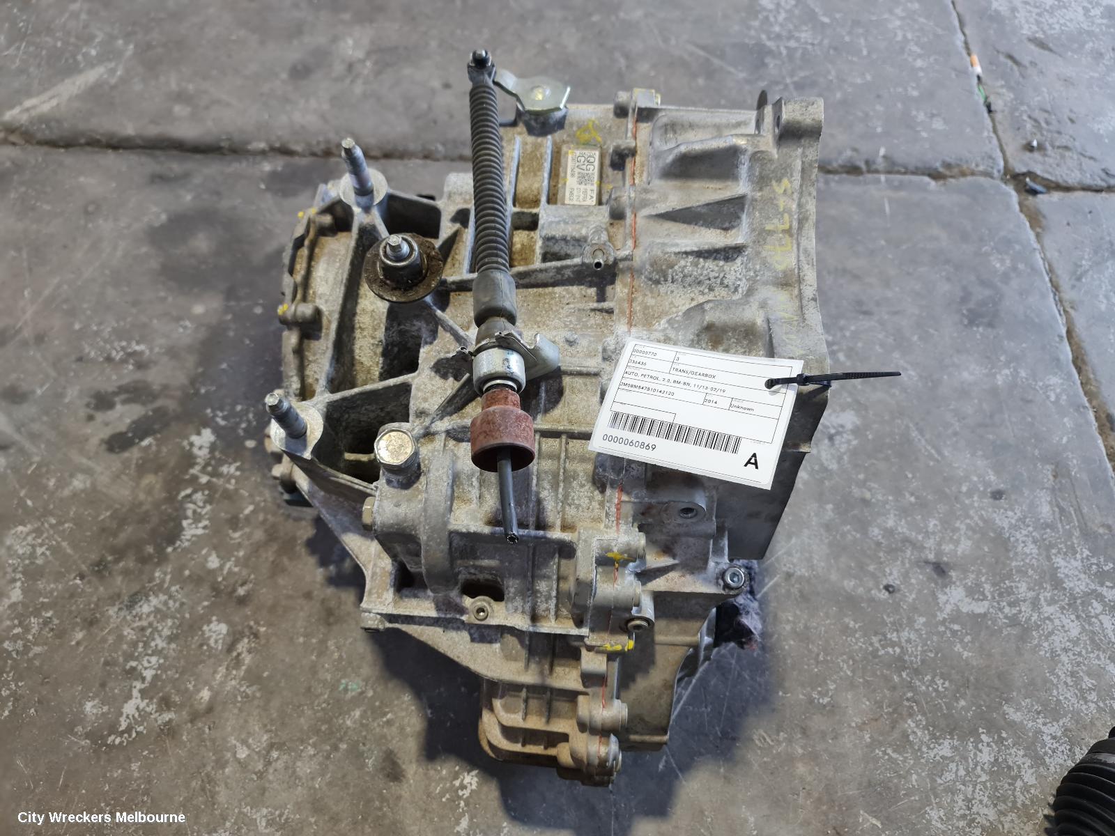 MAZDA 3 TRANS/GEARBOX, AUTO, PETROL, 2.0, BM, 11/2013 - 05/2016