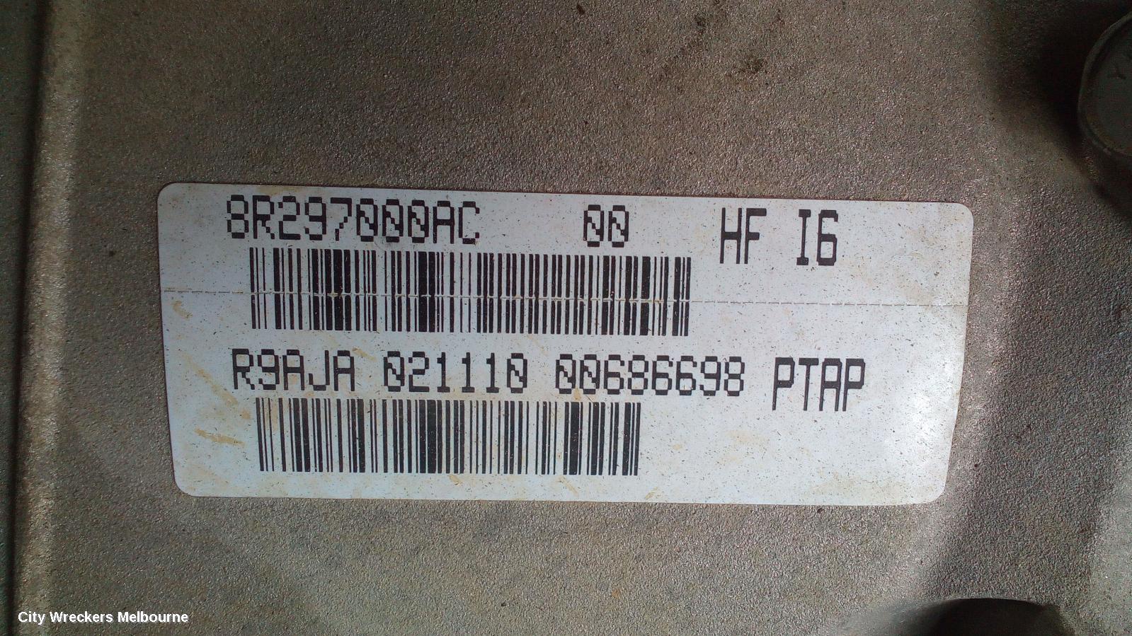 FORD TERRITORY TRANS/GEARBOX, AUTO, RWD, PETROL, 4.0, ZF 6HP26, SZ MKI, 04/2011 - 10/2014