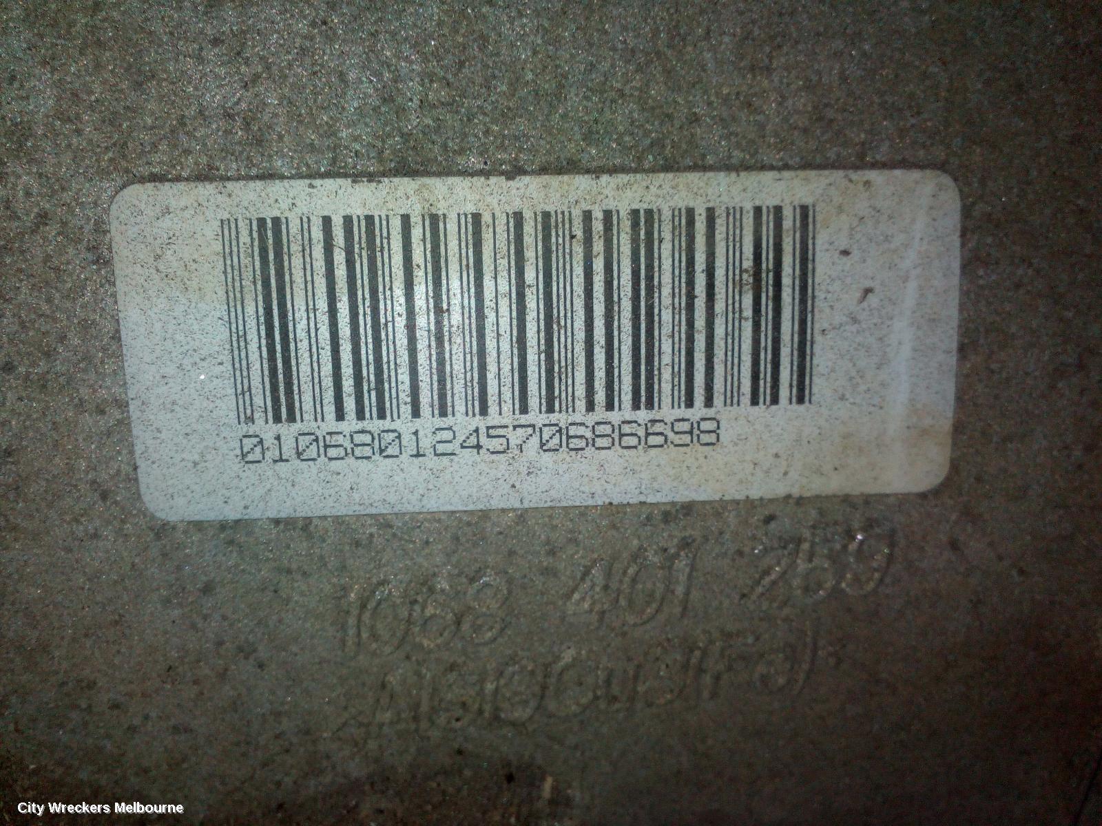 FORD TERRITORY TRANS/GEARBOX, AUTO, RWD, PETROL, 4.0, ZF 6HP26, SZ MKI, 04/2011 - 10/2014