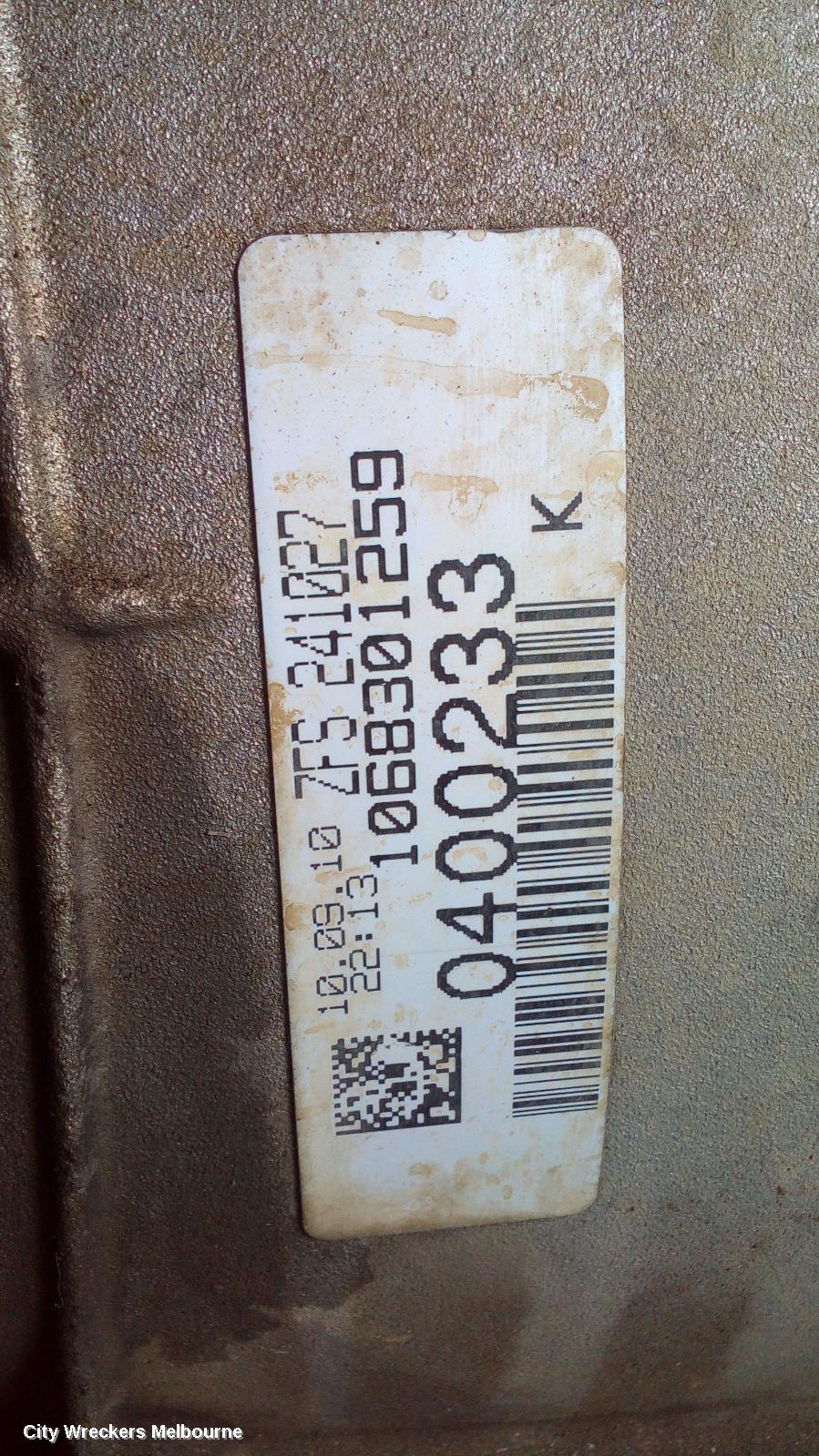 FORD TERRITORY TRANS/GEARBOX, AUTO, RWD, PETROL, 4.0, ZF 6HP26, SZ MKI, 04/2011 - 10/2014