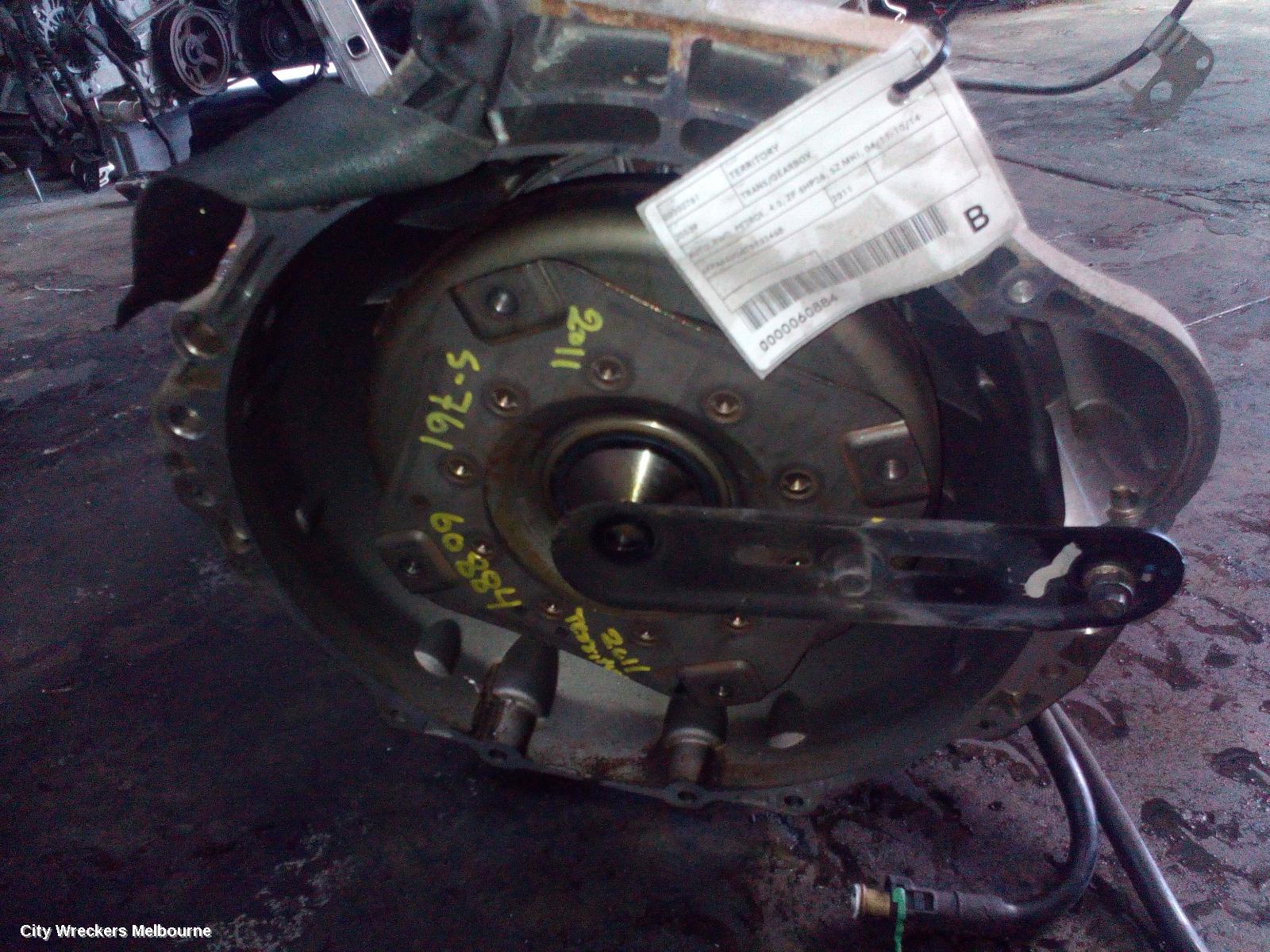 FORD TERRITORY TRANS/GEARBOX, AUTO, RWD, PETROL, 4.0, ZF 6HP26, SZ MKI, 04/2011 - 10/2014