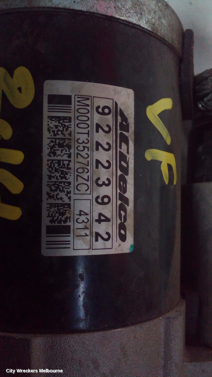 HOLDEN COMMODORE STARTER, 3.0, LFW, VF, 05/2013 - 12/2017