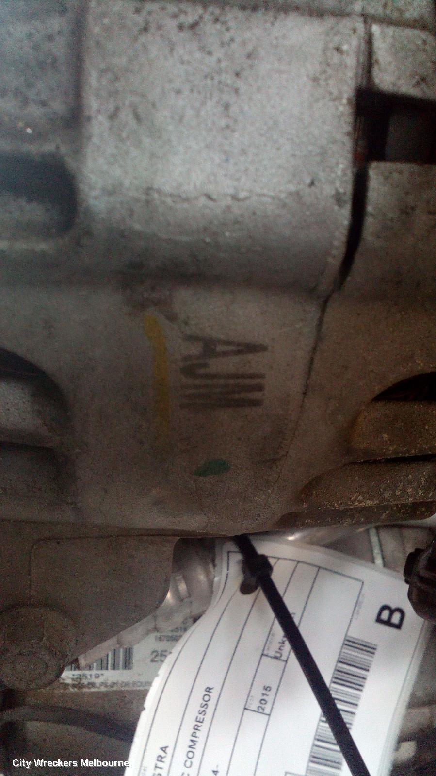 HOLDEN ASTRA ALTERNATOR, PETROL, 2.0, TURBO, PJ, 12/2014 - 01/2017