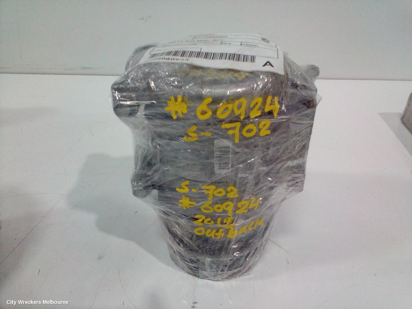 SUBARU OUTBACK A/C COMPRESSOR, 6TH GEN, 2.0, EE20, DIESEL, 08/2014 ONWARDS
