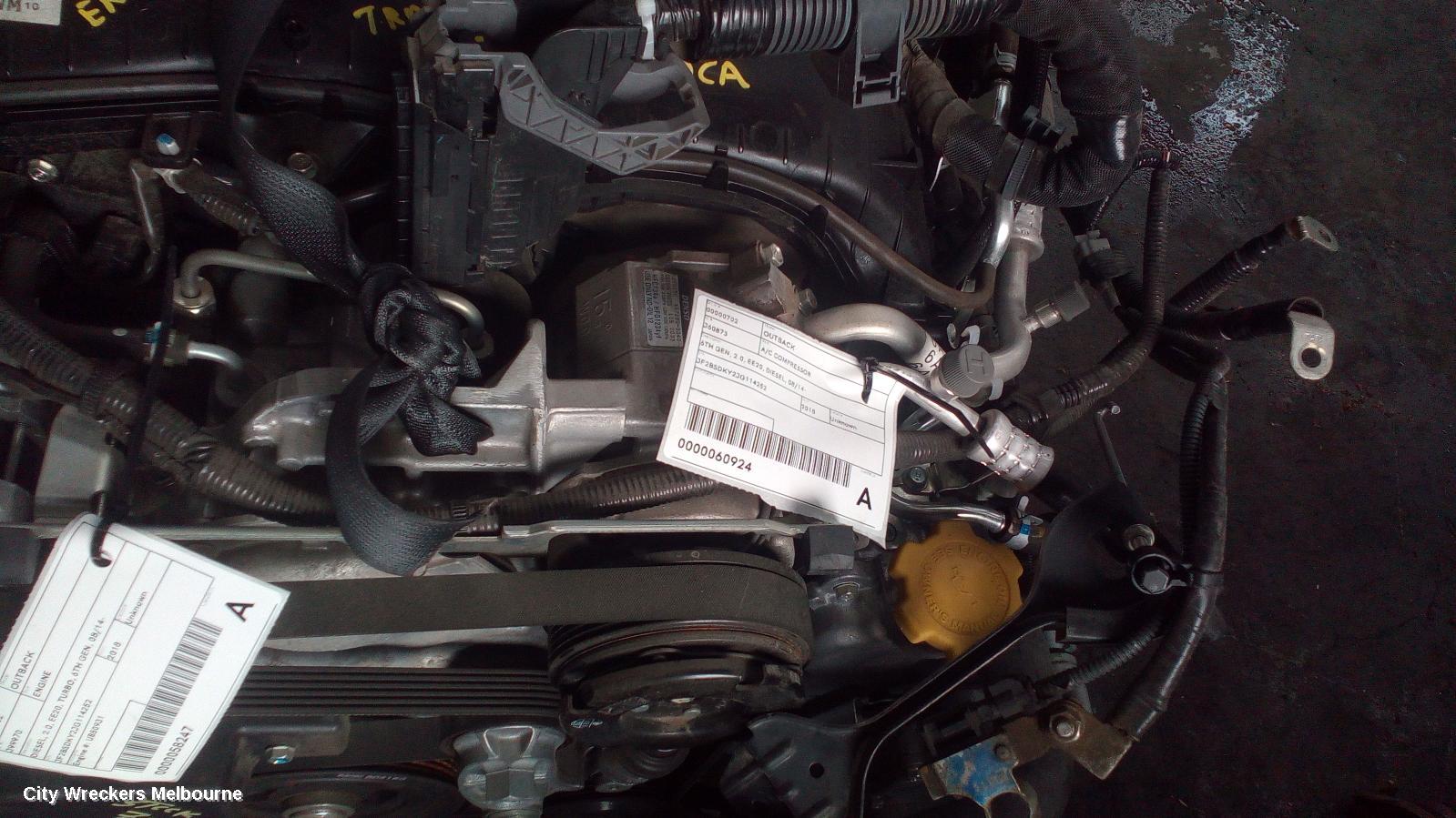 SUBARU OUTBACK A/C COMPRESSOR, 6TH GEN, 2.0, EE20, DIESEL, 08/2014 ONWARDS