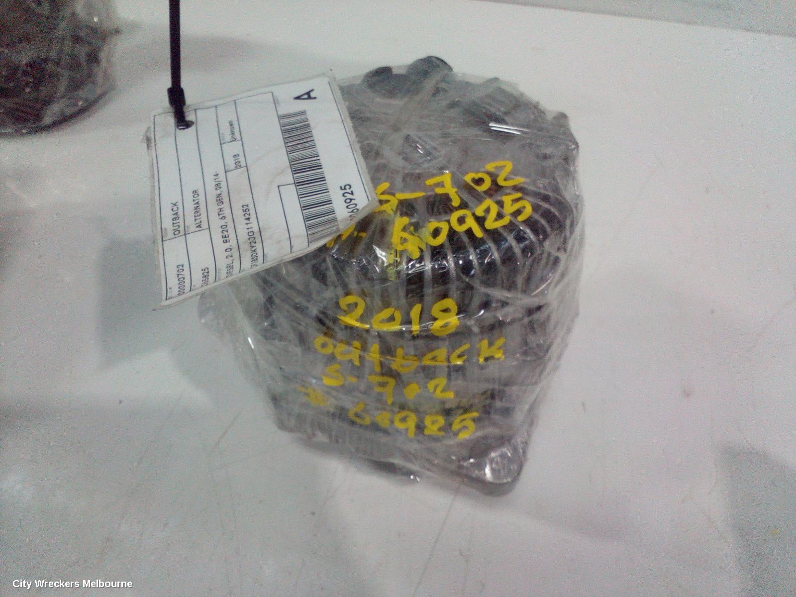 SUBARU OUTBACK ALTERNATOR, DIESEL, 2.0, EE20, 6TH GEN, 08/2014 ONWARDS
