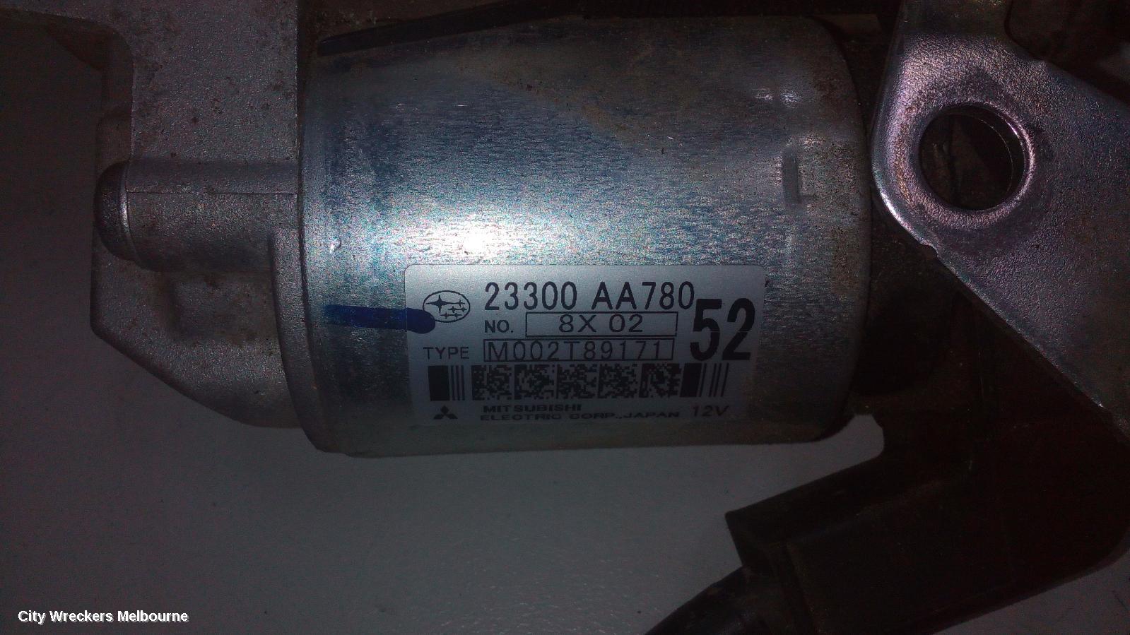 SUBARU OUTBACK STARTER, DIESEL, EE20, AUTO, CVT, 6 SPEED, 6TH GEN, 08/2014 ONWARDS