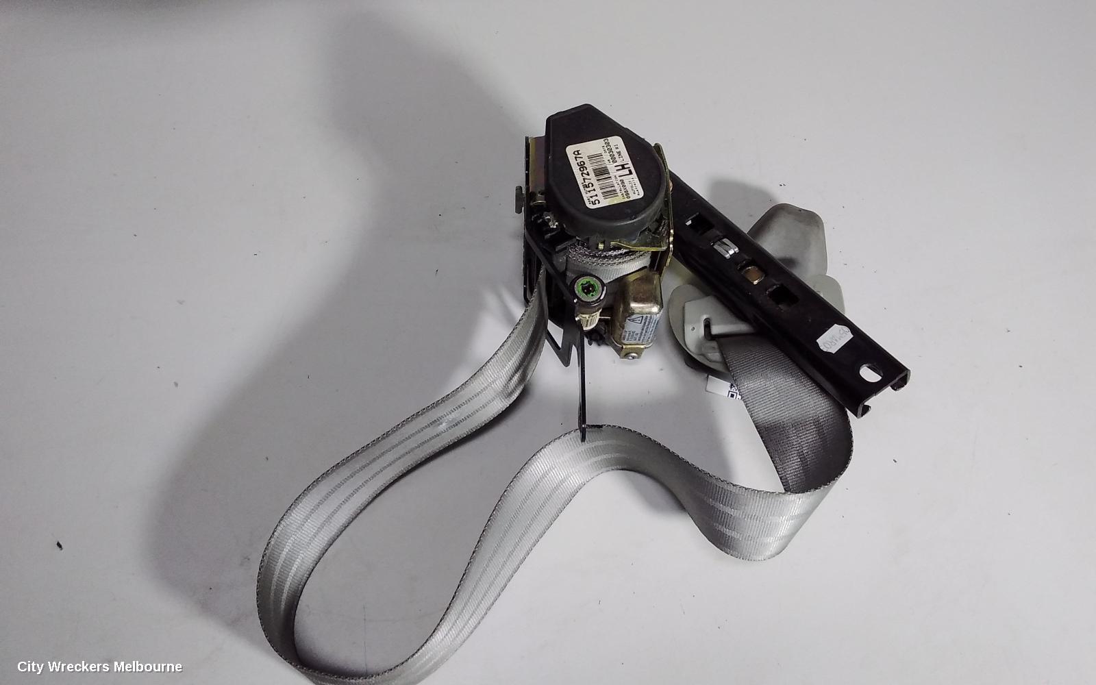 TOYOTA CAMRY SEATBELT/STALK, LH FRONT, SEAT BELT ONLY, BLACK, SK36, 08/2002 - 05/2006