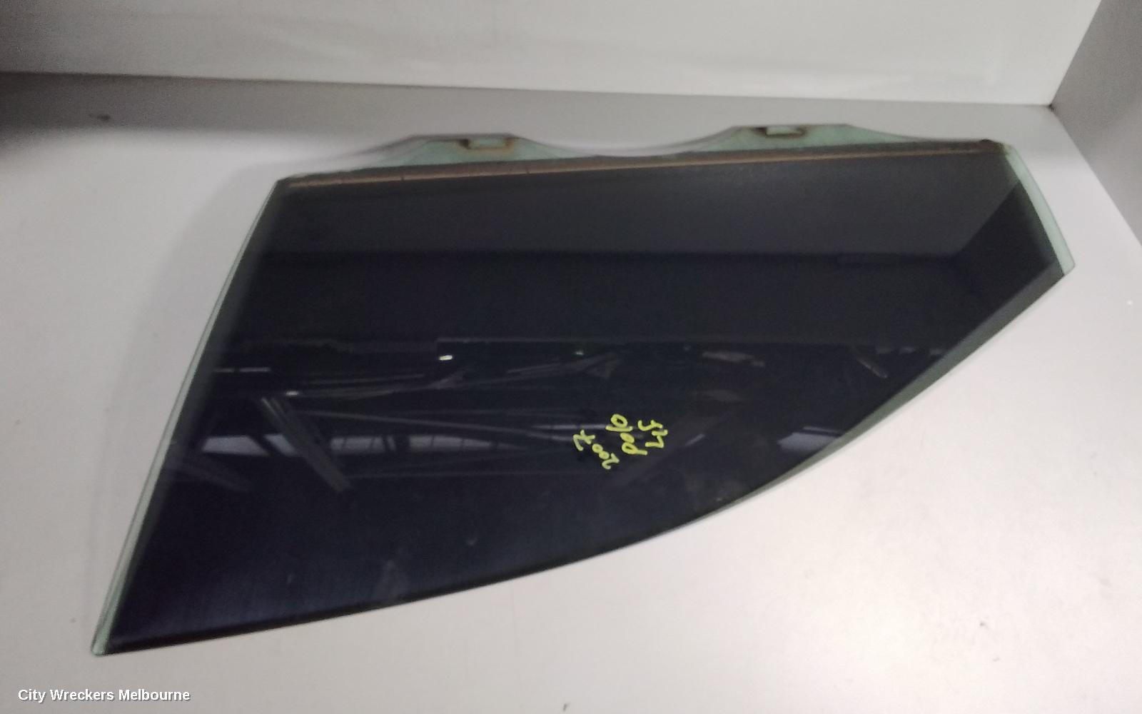 VOLKSWAGEN POLO LEFT FRONT DOOR WINDOW, 9N, 5DR, 07/2002 - 04/2010