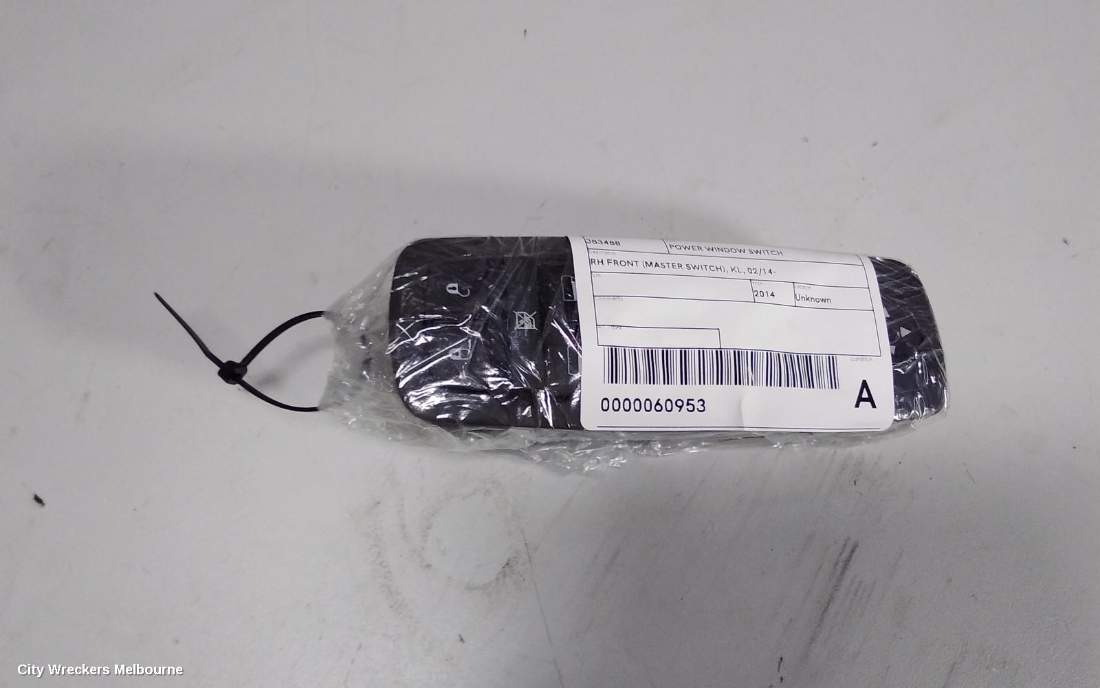 JEEP CHEROKEE PWR DR WIND SWITCH, RH FRONT (MASTER SWITCH), KL, 02/2014 ONWARDS