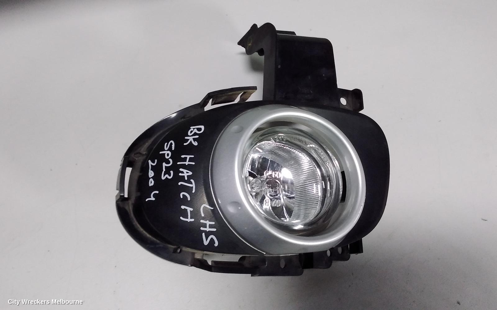 MAZDA 3 LEFT INDICATOR/FOG/SIDE, BUMPER FOGLAMP, BK, ROUND TYPE, LENS# 114-61009, 01/2004 - 04/2009