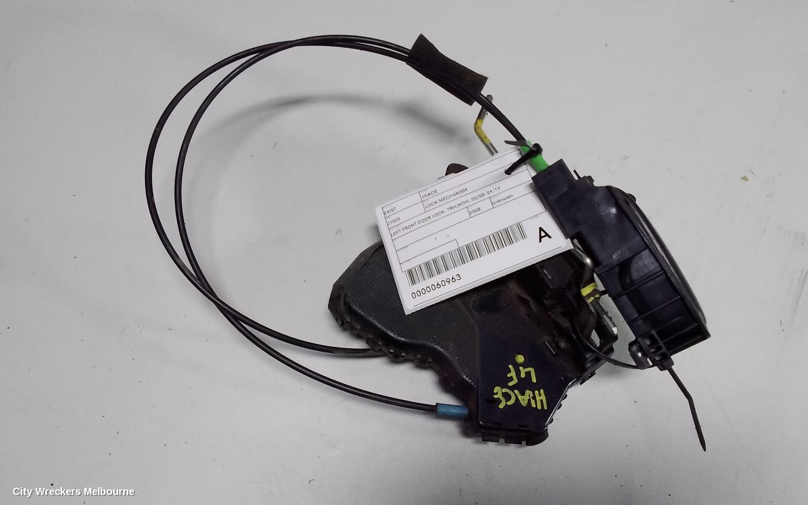 TOYOTA HIACE DOOR/BOOT/GATE LOCK, LEFT FRONT DOOR LOCK, TRH/KDH, 03/2005 - 04/2019