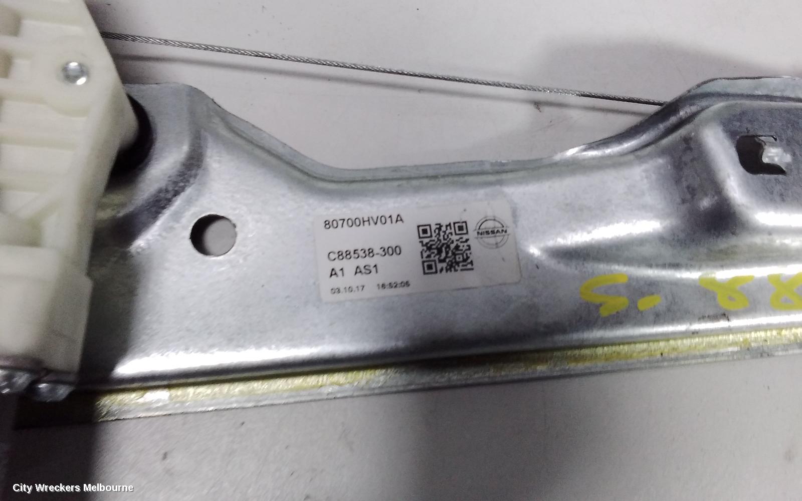 NISSAN QASHQAI RIGHT FRONT WINDOW REG/MOTOR, J11, 12/2013 - 07/2021