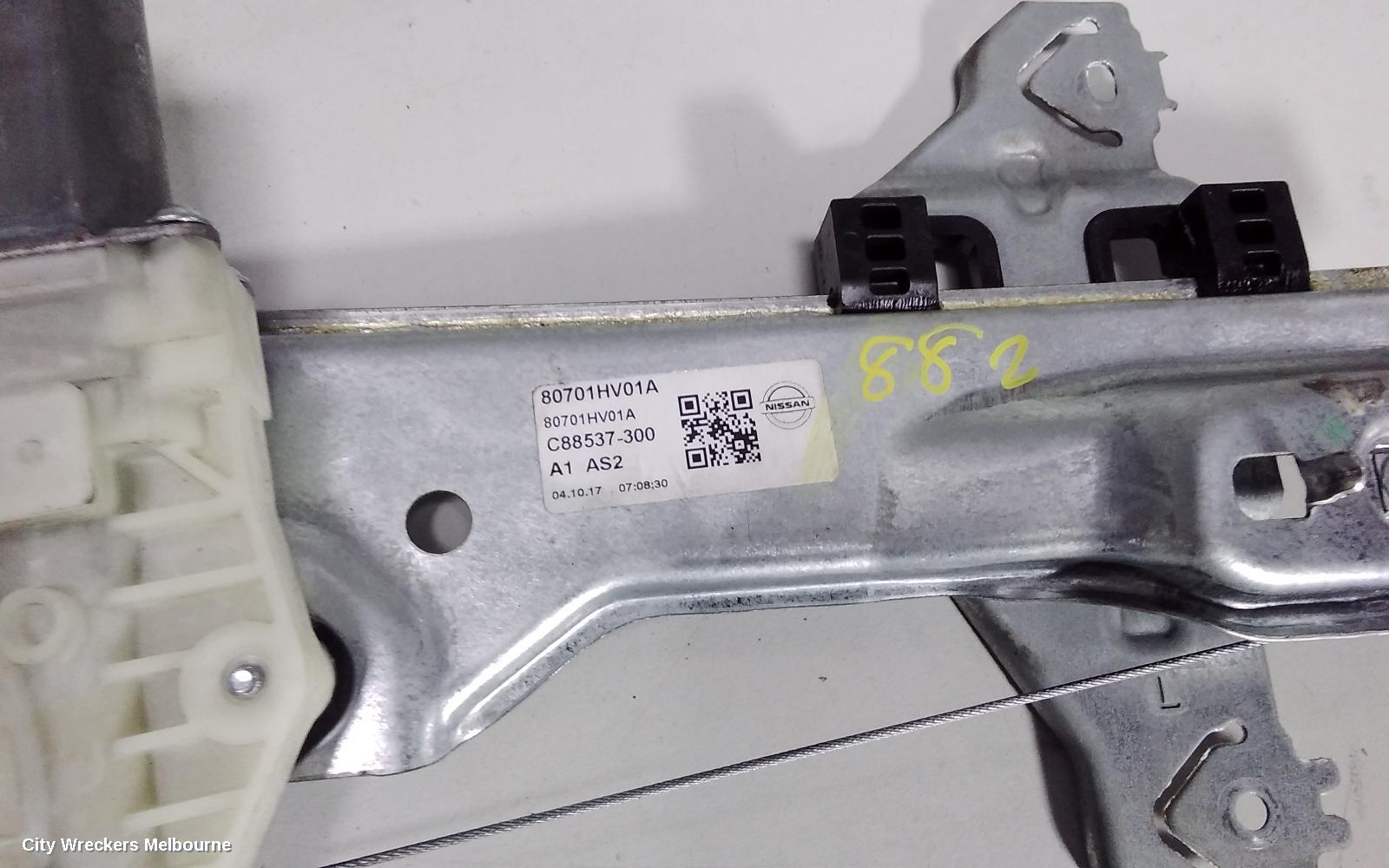 NISSAN QASHQAI LEFT FRONT WINDOW REG/MOTOR, J11, 12/2013 - 07/2021