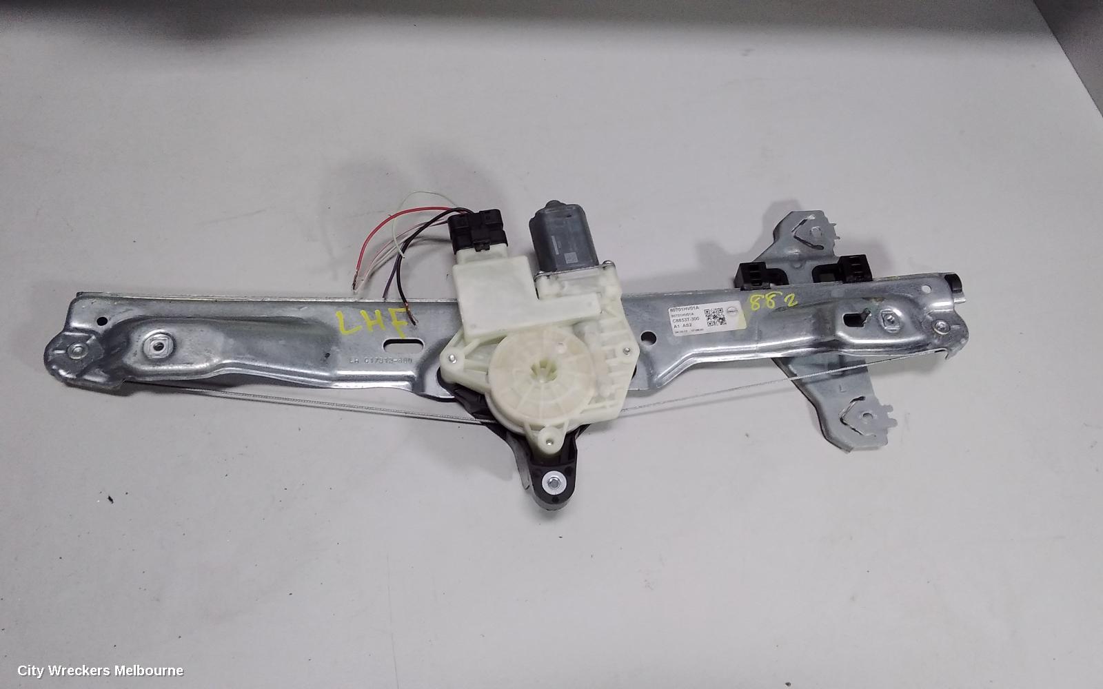 NISSAN QASHQAI LEFT FRONT WINDOW REG/MOTOR, J11, 12/2013 - 07/2021