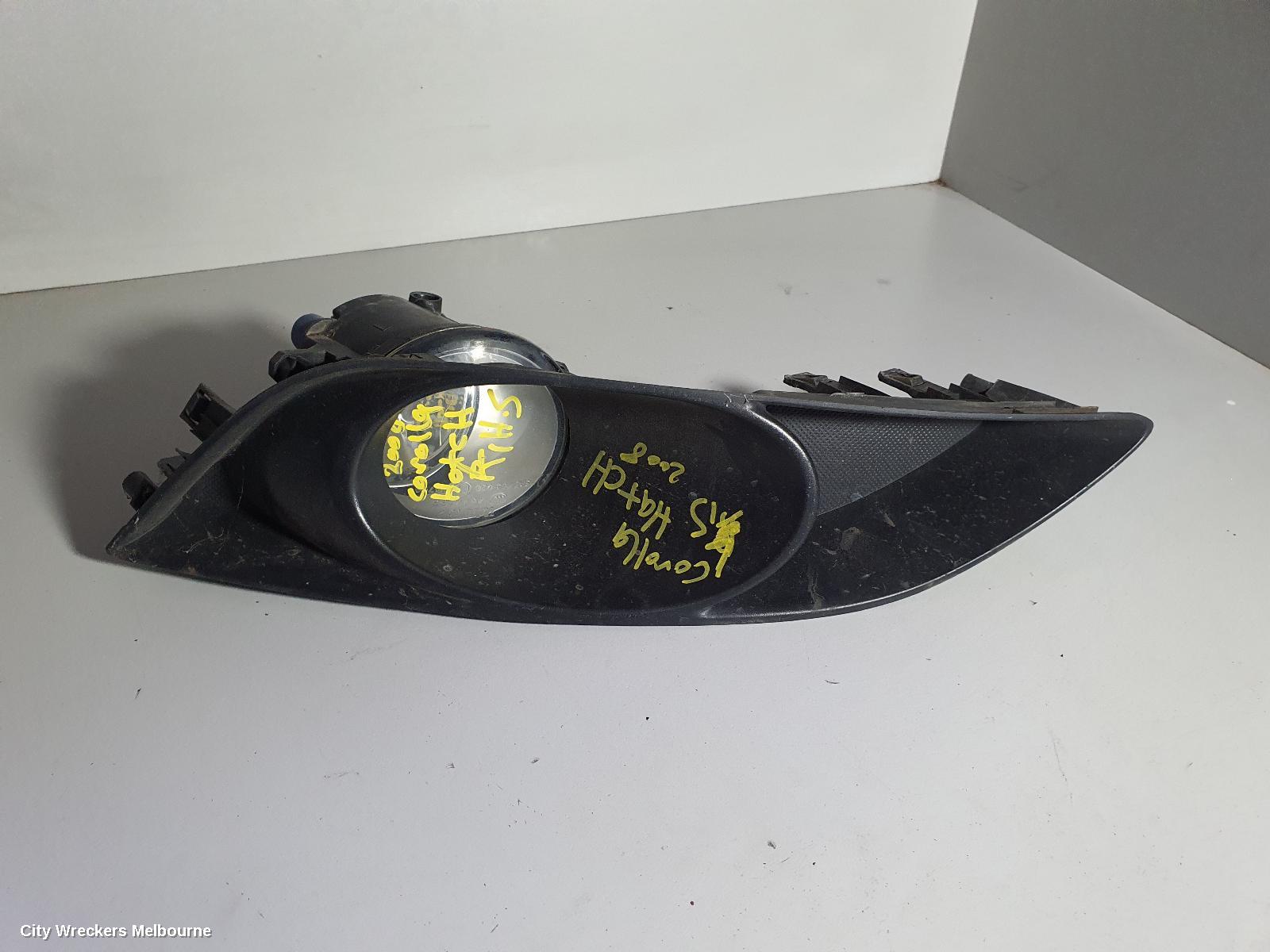 TOYOTA COROLLA LEFT INDICATOR/FOG/SIDE, BUMPER FOGLAMP, ZRE152R, HATCH, 03/2007 - 10/2009