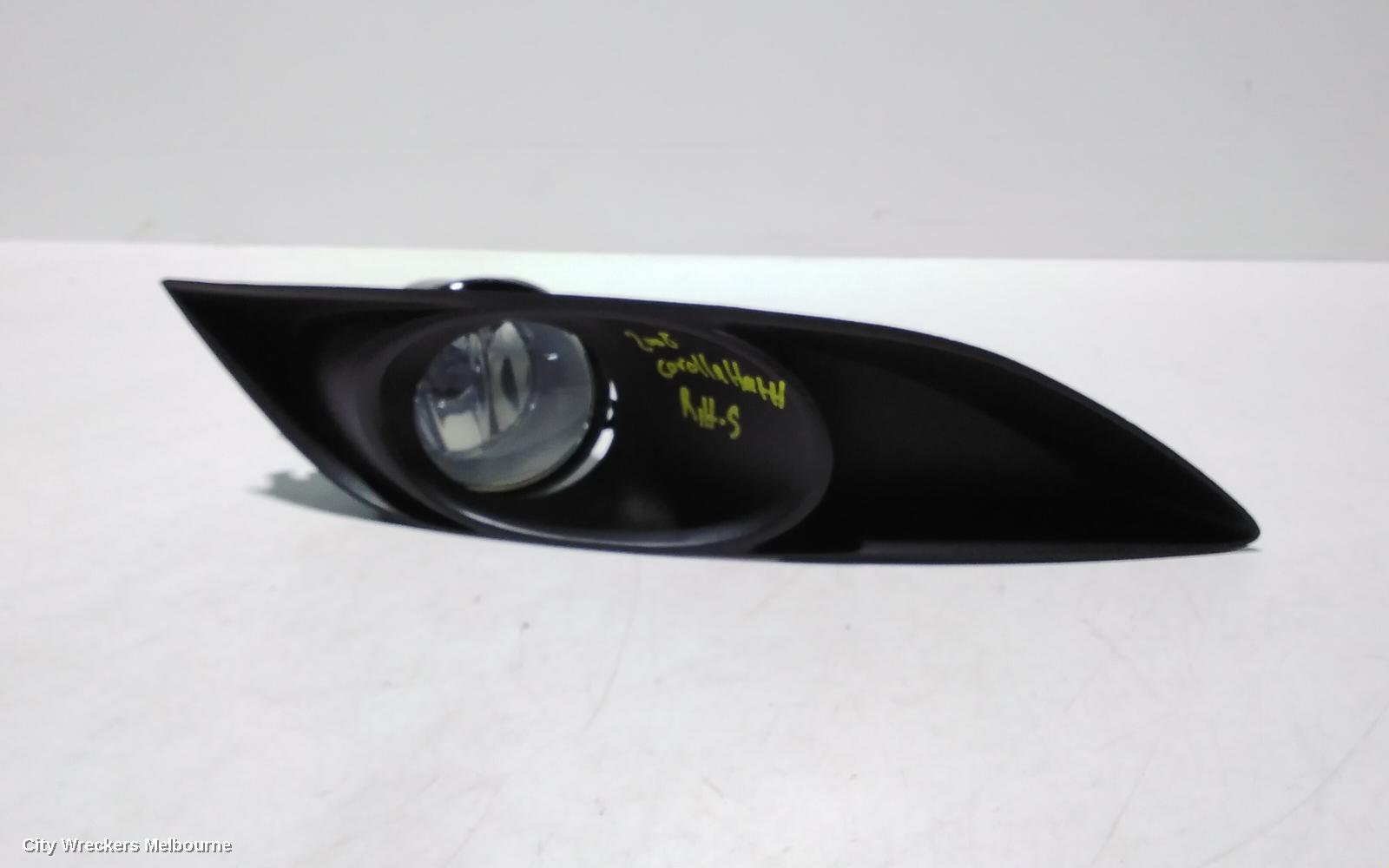 TOYOTA COROLLA RIGHT INDICATOR/FOG/SIDE, BUMPER FOGLAMP, ZRE152R, HATCH, 03/2007 - 10/2009