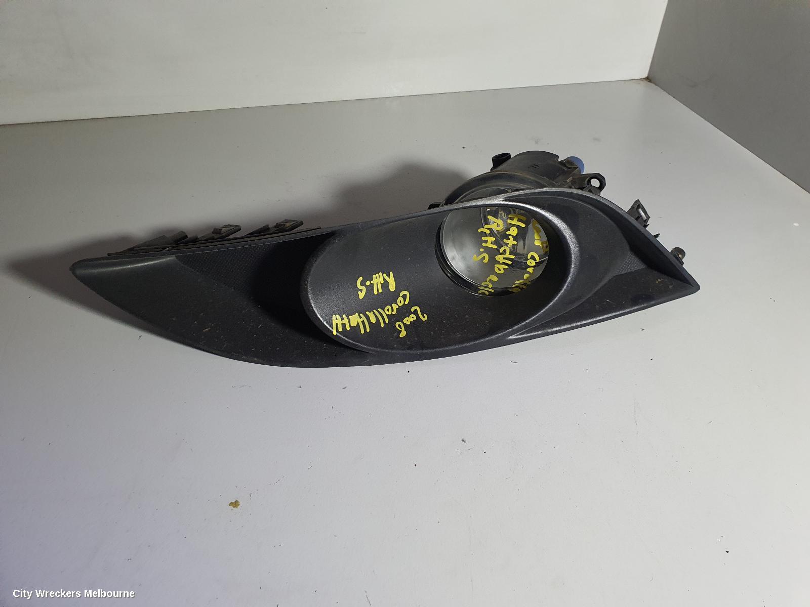 TOYOTA COROLLA RIGHT INDICATOR/FOG/SIDE, BUMPER FOGLAMP, ZRE152R, HATCH, 03/2007 - 10/2009