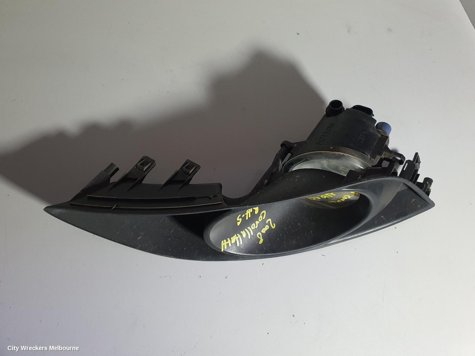 TOYOTA COROLLA RIGHT INDICATOR/FOG/SIDE, BUMPER FOGLAMP, ZRE152R, HATCH, 03/2007 - 10/2009