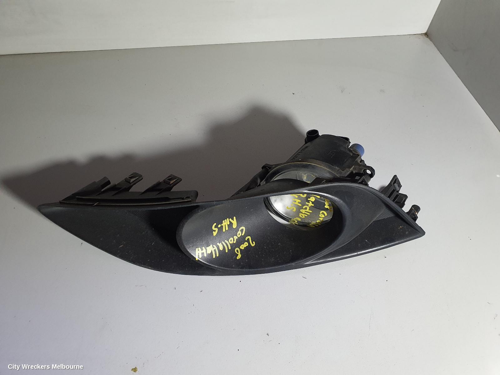 TOYOTA COROLLA RIGHT INDICATOR/FOG/SIDE, BUMPER FOGLAMP, ZRE152R, HATCH, 03/2007 - 10/2009