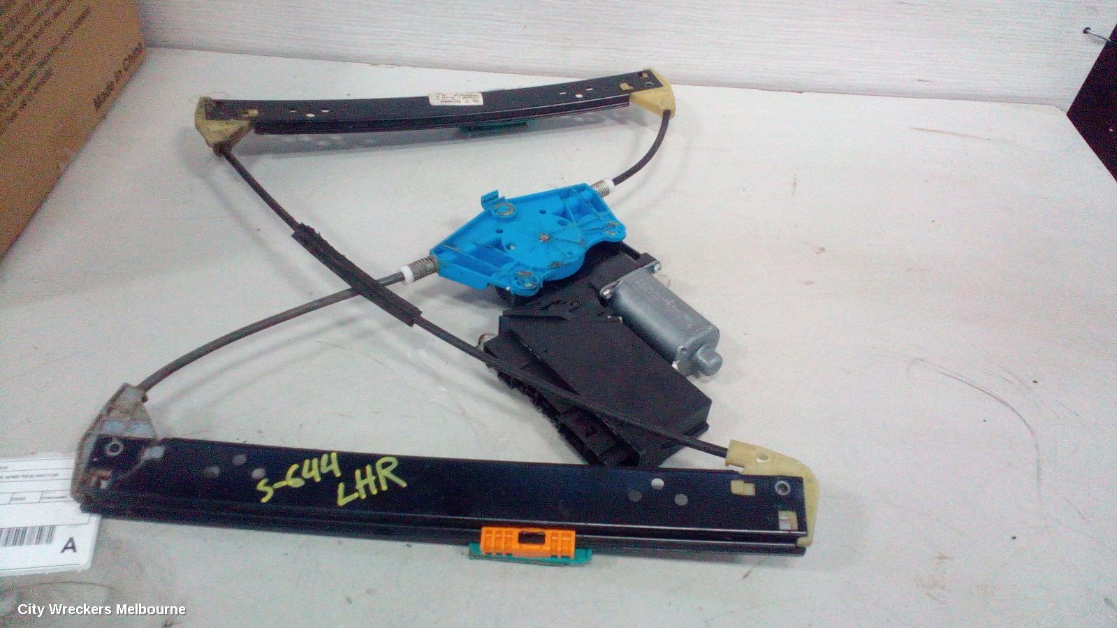 VOLKSWAGEN TOUAREG LEFT REAR WND REG/MOTOR, 7L, 09/2003 - 12/2010