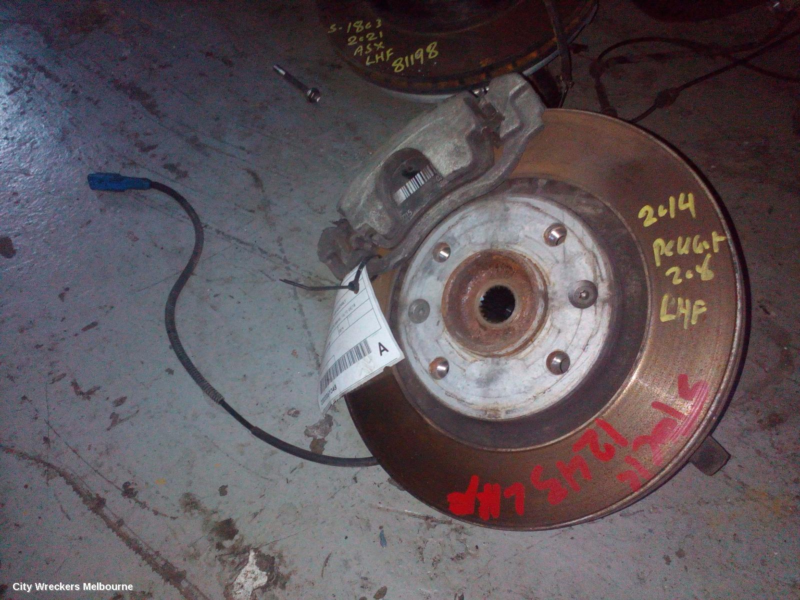 PEUGEOT 208 LEFT FRONT HUB ASSEMBLY, A9, 1.6, PETROL, VIN VF3C*5FS (88KW), 10/2012 - 05/2015
