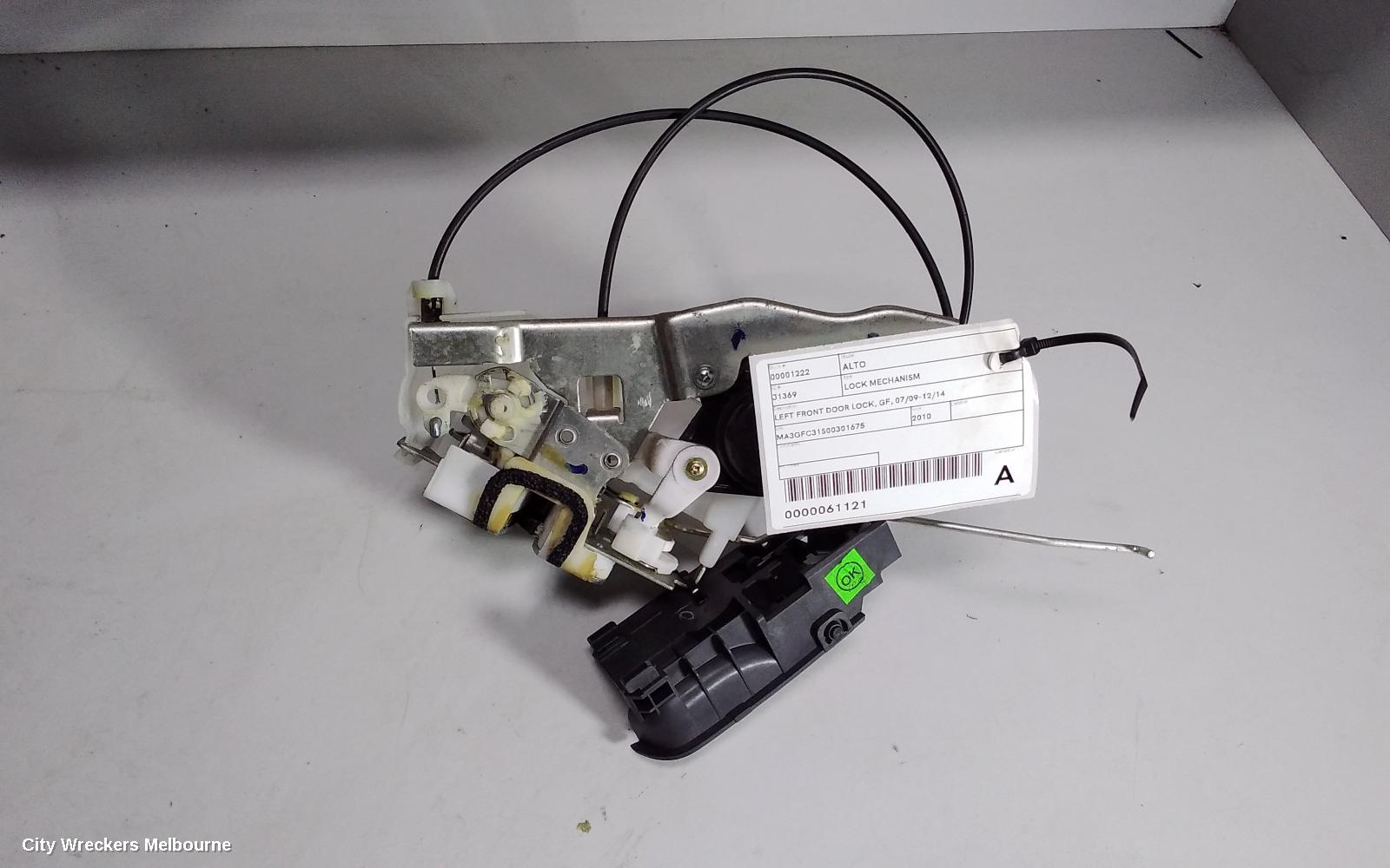 SUZUKI ALTO DOOR/BOOT/GATE LOCK, LEFT FRONT DOOR LOCK, GF, 07/2009 - 12/2014