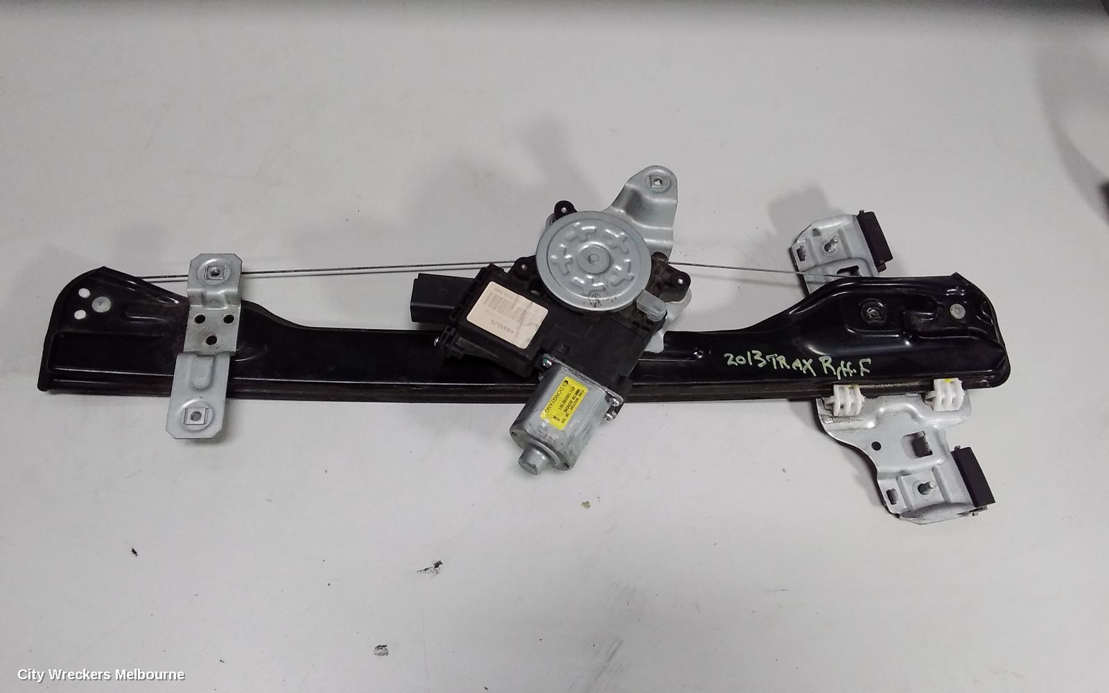 HOLDEN TRAX RIGHT FRONT WINDOW REG/MOTOR, TJ SERIES, 08/2013 ONWARDS