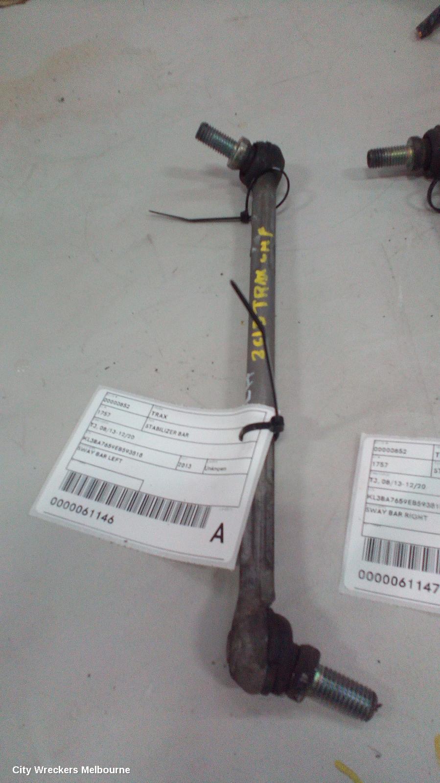 HOLDEN TRAX STABILISER BAR, TJ, 08/2013 - 12/2020