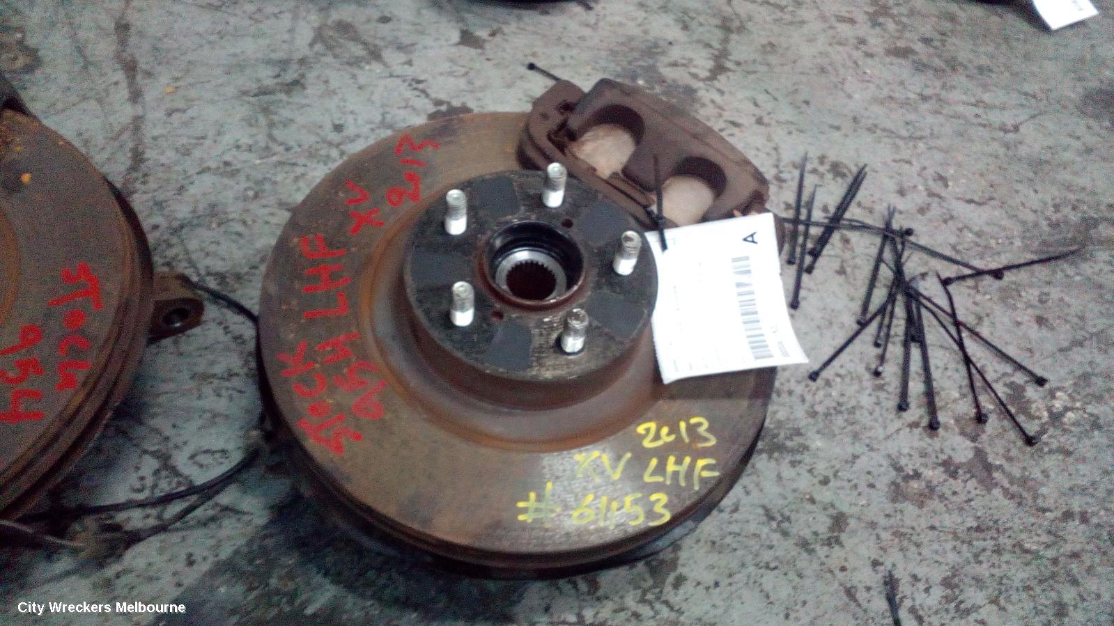 SUBARU XV LEFT FRONT HUB ASSEMBLY, G4X, 05/2012 - 10/2013