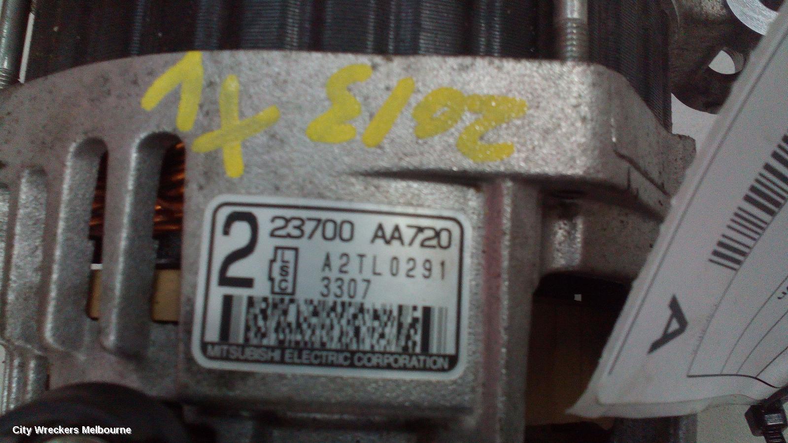 SUBARU XV ALTERNATOR, PETROL, 2.0, VVTL, G4X, 08/2011 - 04/2017