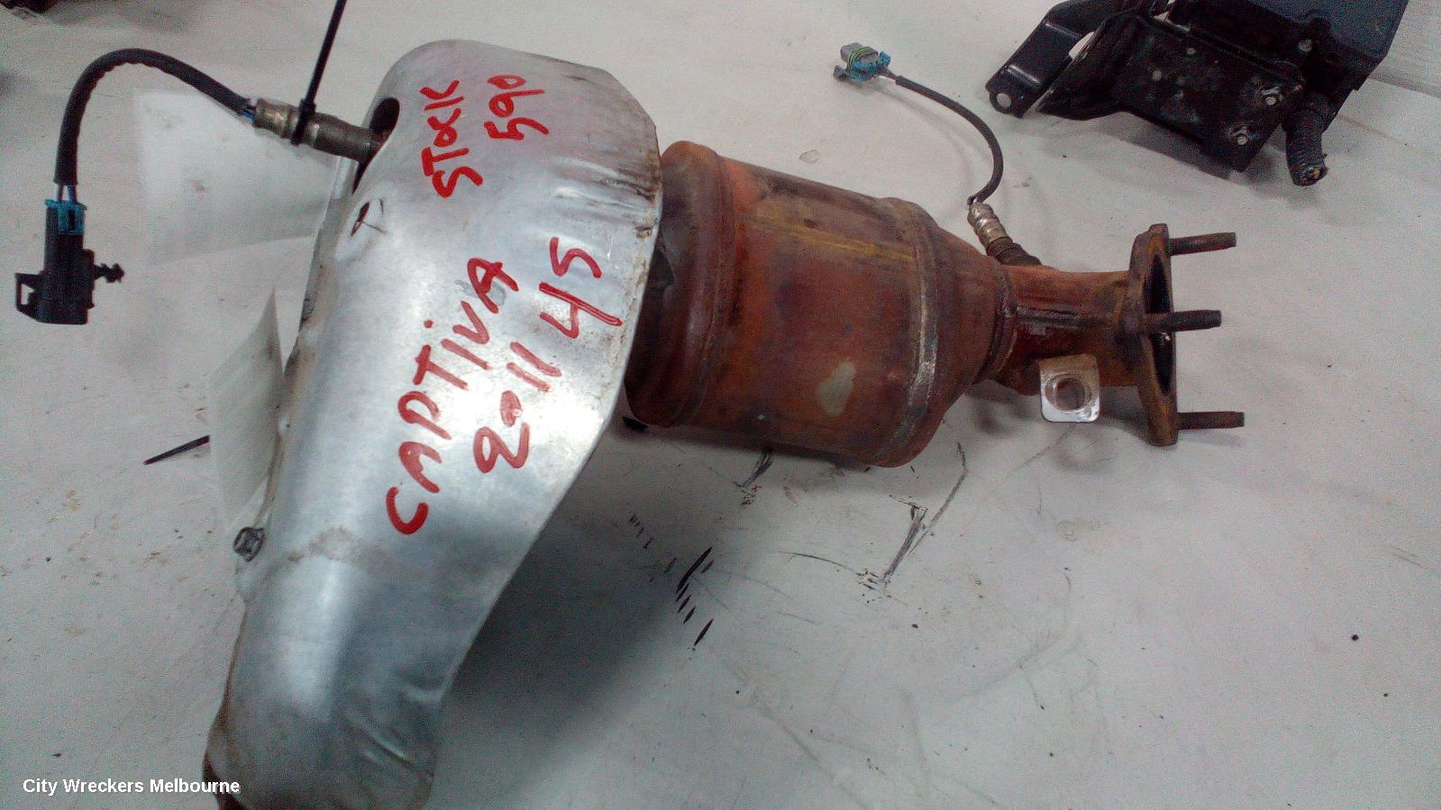 HOLDEN CAPTIVA CATALYTIC CONVERTER, DOWNPIPE-CAT TYPE, 2.4, LE5/LE9, PETROL, CG, 01/2011 - 06/2018