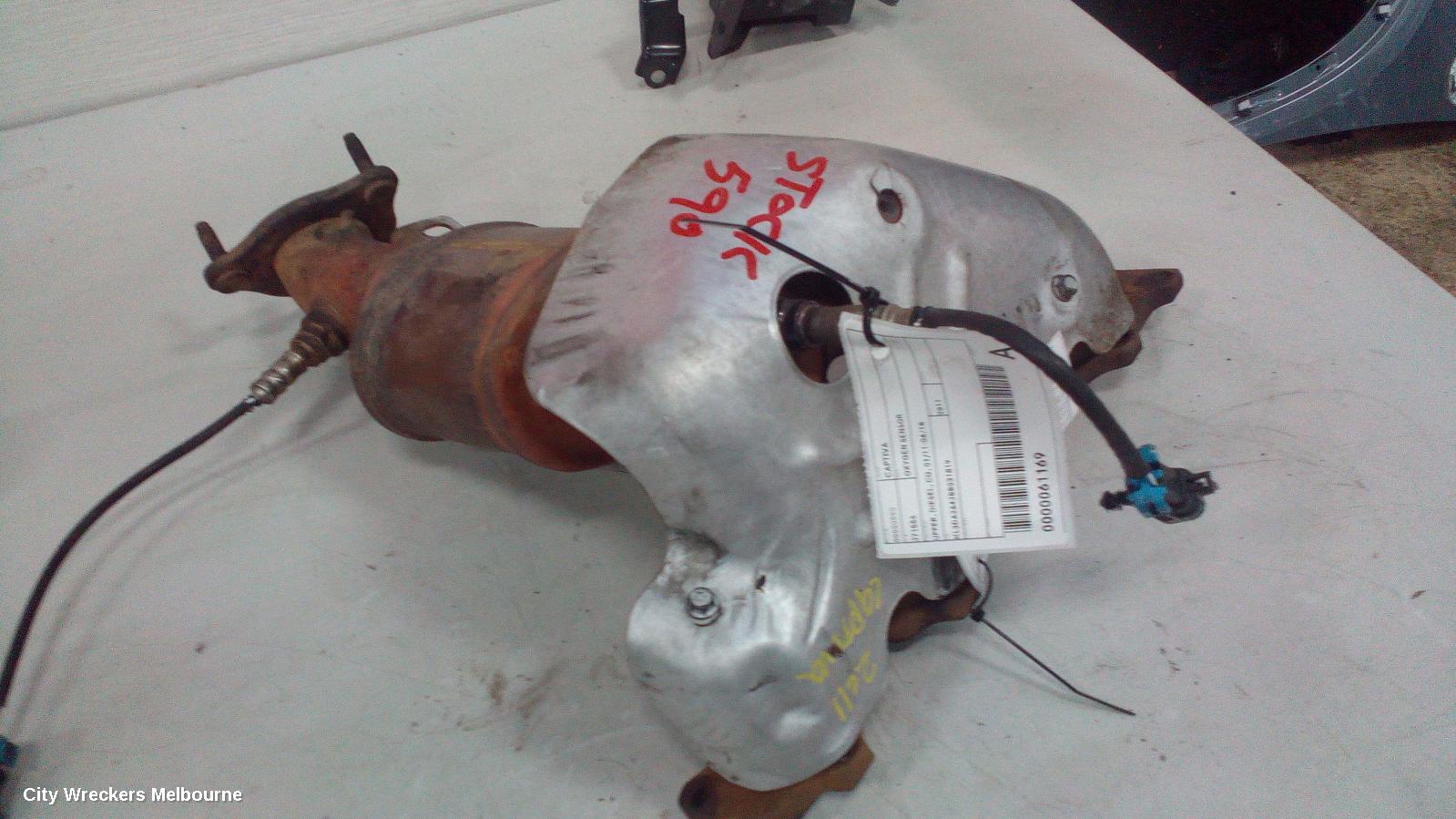 HOLDEN CAPTIVA CATALYTIC CONVERTER, DOWNPIPE-CAT TYPE, 2.4, LE5/LE9, PETROL, CG, 01/2011 - 06/2018