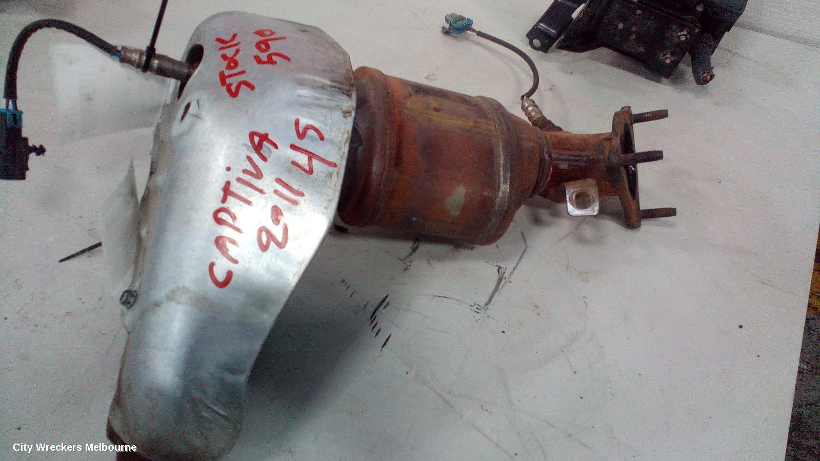 HOLDEN CAPTIVA CATALYTIC CONVERTER, DOWNPIPE-CAT TYPE, 2.4, LE5/LE9, PETROL, CG, 01/2011 - 06/2018