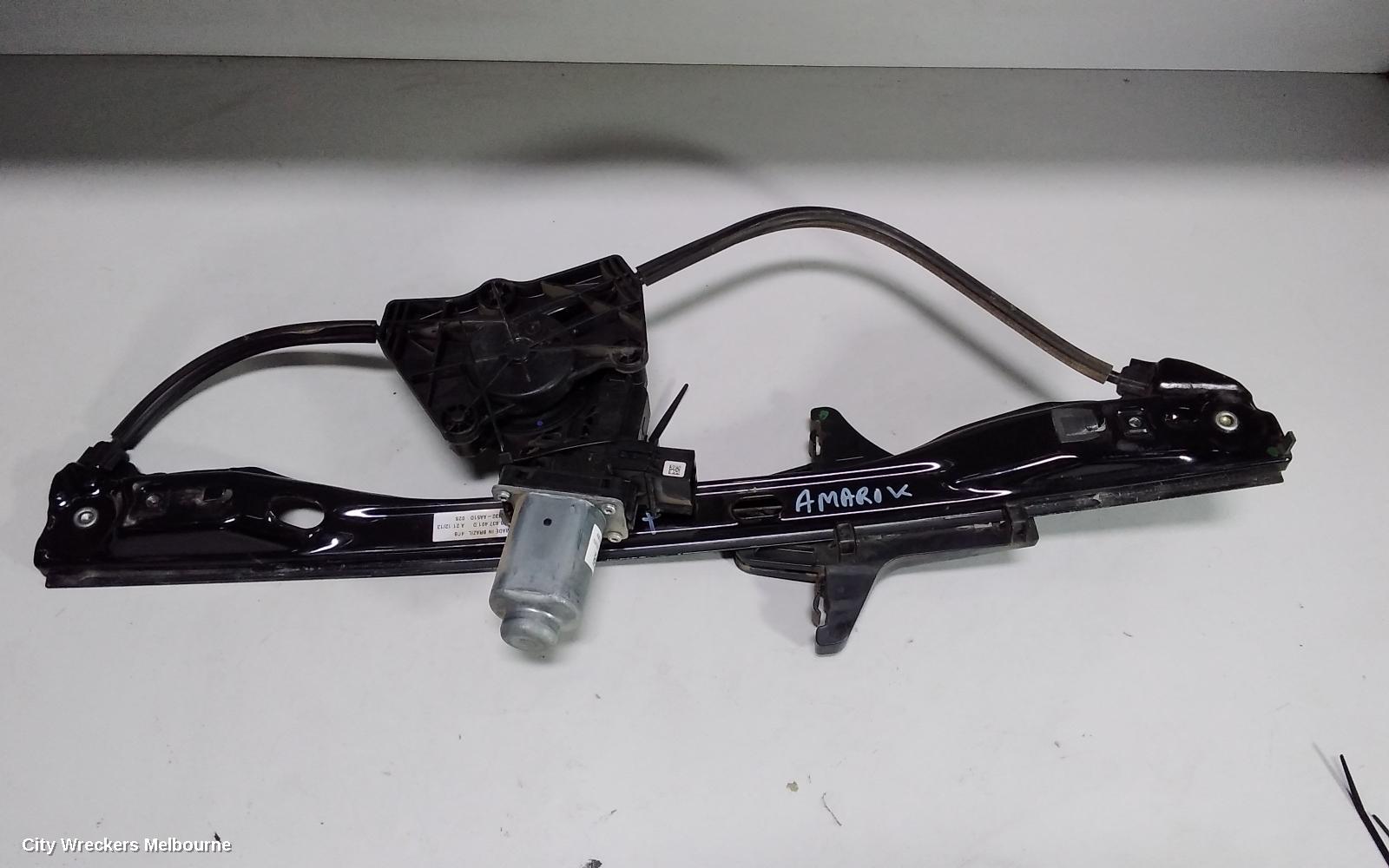 VOLKSWAGEN AMAROK LEFT FRONT WINDOW REG/MOTOR, 2H, 12/2010 ONWARDS