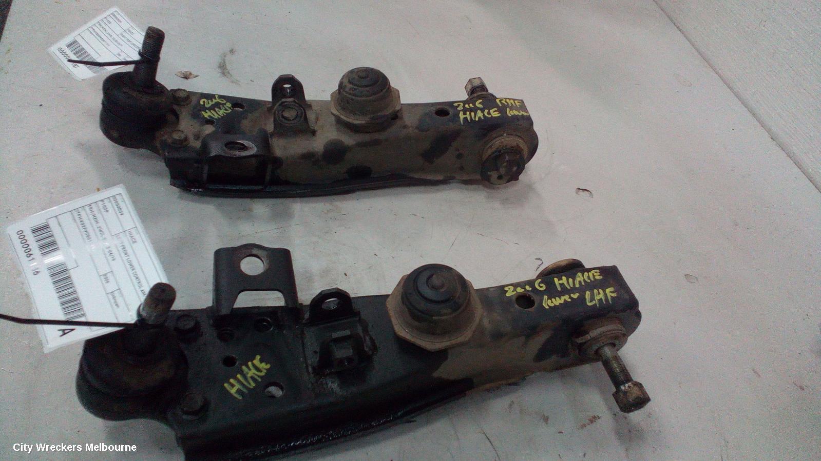 TOYOTA HIACE LEFT FRONT LOWER CONTROL ARM, TRH/KDH, 2WD, 03/2005 - 04/2019