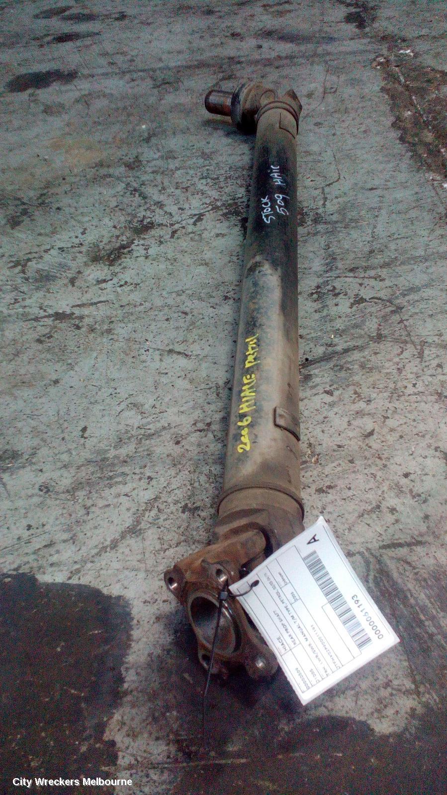 TOYOTA HIACE REAR DRIVE SHAFT, TRH, LWB/SWB, MANUAL T/M, PETROL, 03/2005 - 04/2019