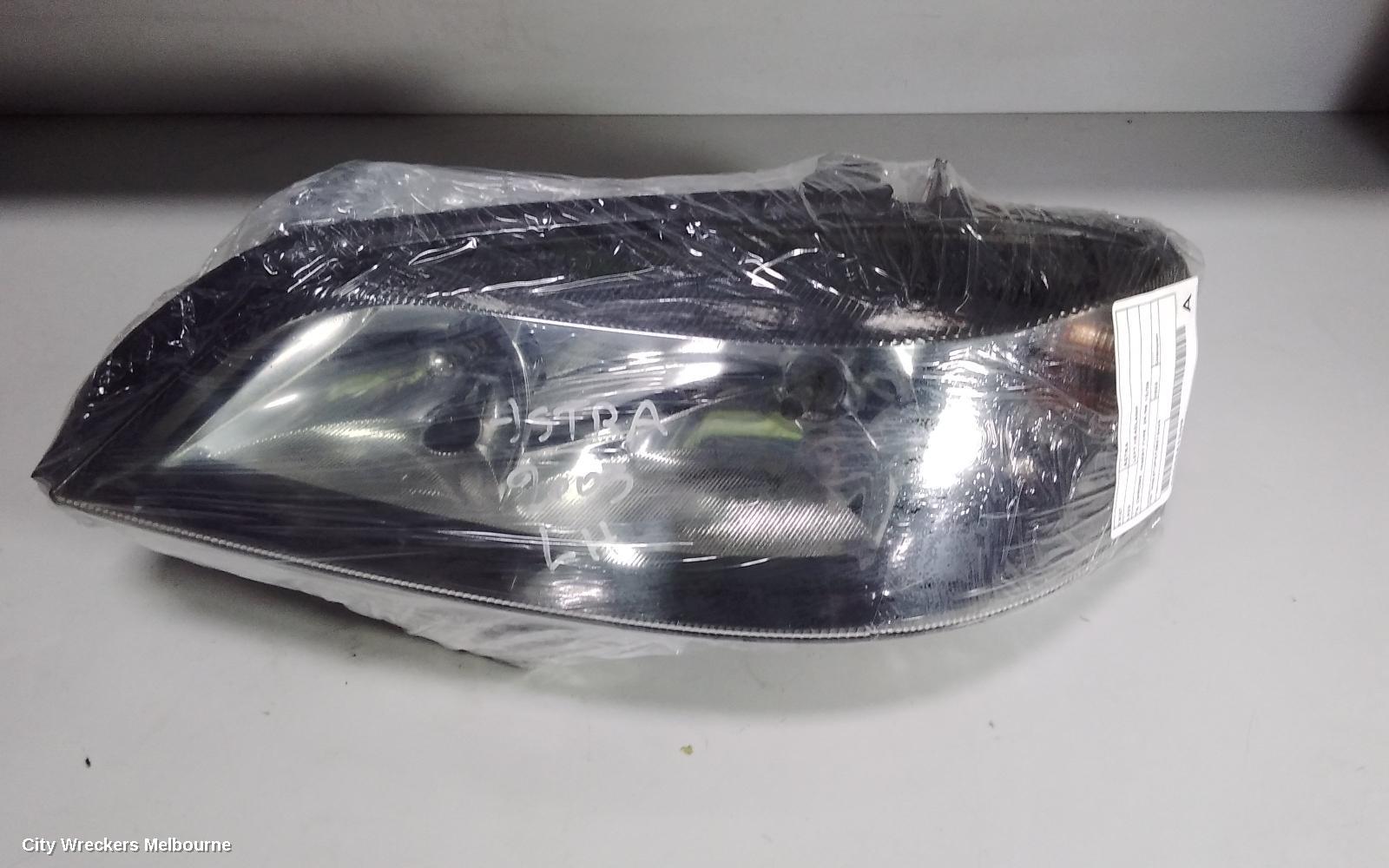 HOLDEN ASTRA LEFT HEADLAMP, TS, BLACK, INSERT TYPE, 09/1998 - 10/2006