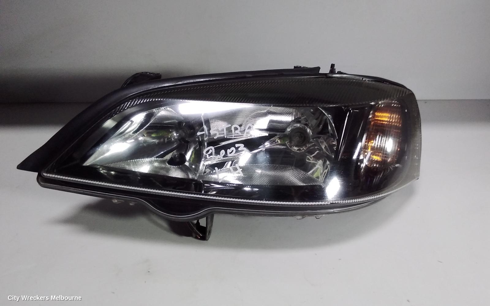 HOLDEN ASTRA LEFT HEADLAMP, TS, BLACK, INSERT TYPE, 09/1998 - 10/2006