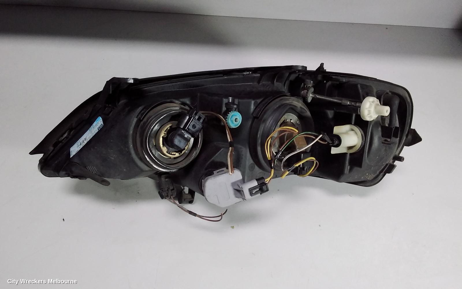 HOLDEN ASTRA RIGHT HEADLAMP, TS, BLACK, INSERT TYPE, 09/1998 - 10/2006