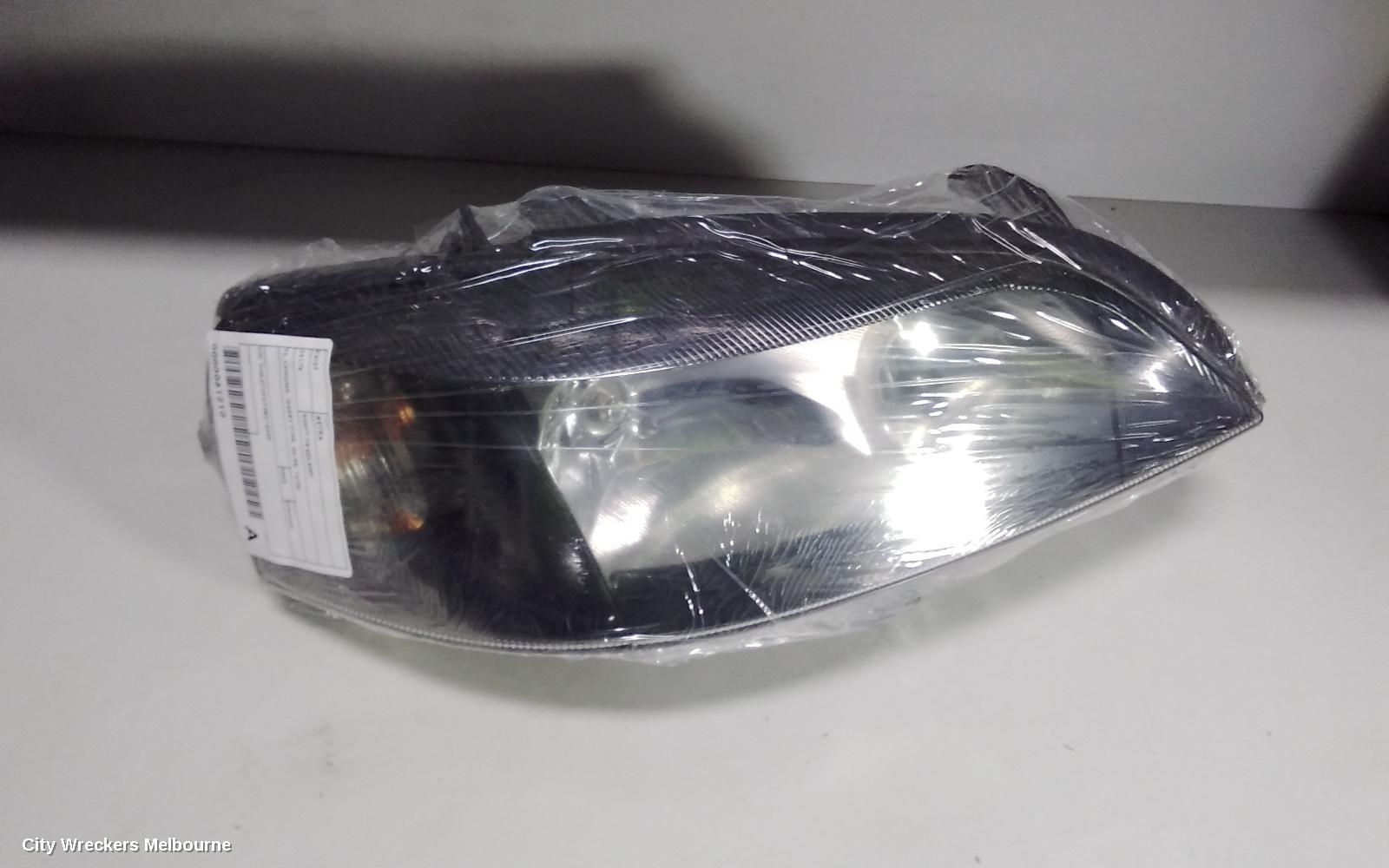 HOLDEN ASTRA RIGHT HEADLAMP, TS, BLACK, INSERT TYPE, 09/1998 - 10/2006