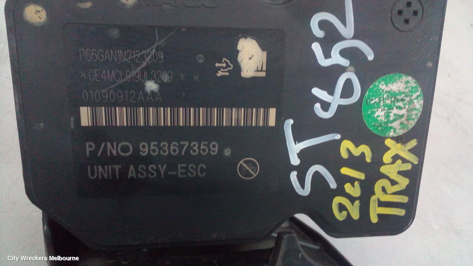HOLDEN TRAX ABS PUMP/MODULATOR, PN 95367359, TJ SERIES, 08/2013 ONWARDS