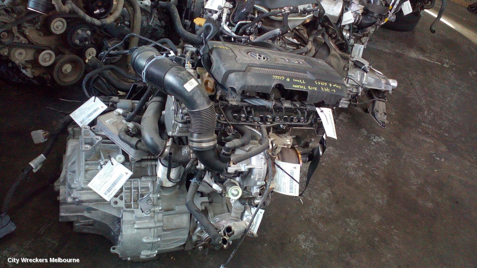 VOLKSWAGEN TIGUAN TRANS/GEARBOX, AUTO, AWD, PETROL, 2.0, 7 SPEED, NO TRANSFER CASE, 5NA, TFQ CODE, 06/2016 ONWARDS