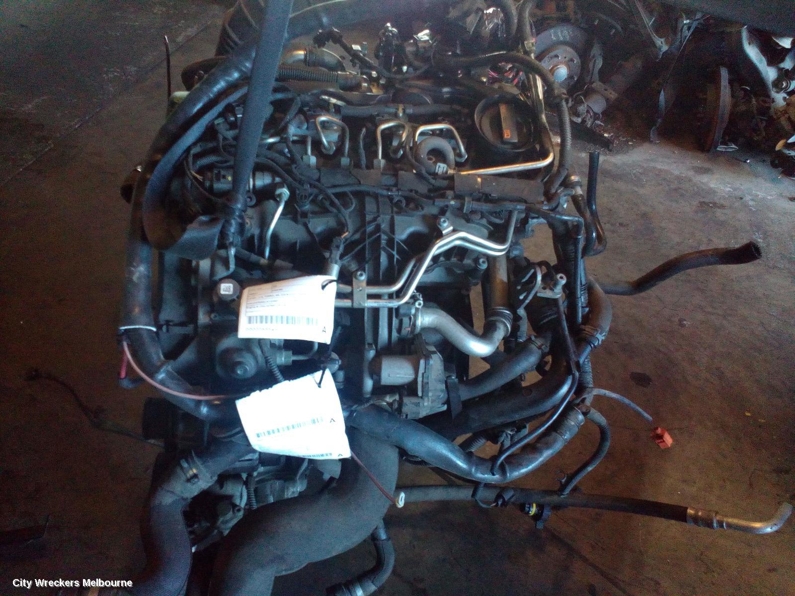 AUDI Q5 ENGINE, DIESEL, 2.0, TURBO, 8R, CGLB CODE, 03/2009 - 10/2012