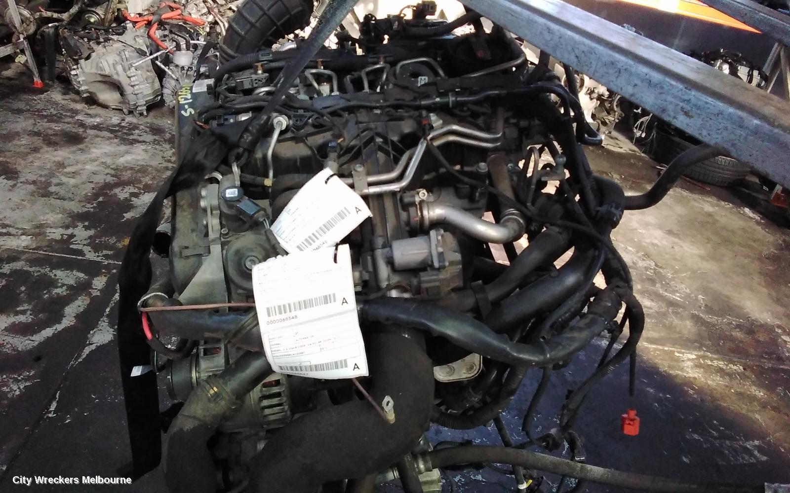 AUDI Q5 ENGINE, DIESEL, 2.0, TURBO, 8R, CGLB CODE, 03/2009 - 10/2012