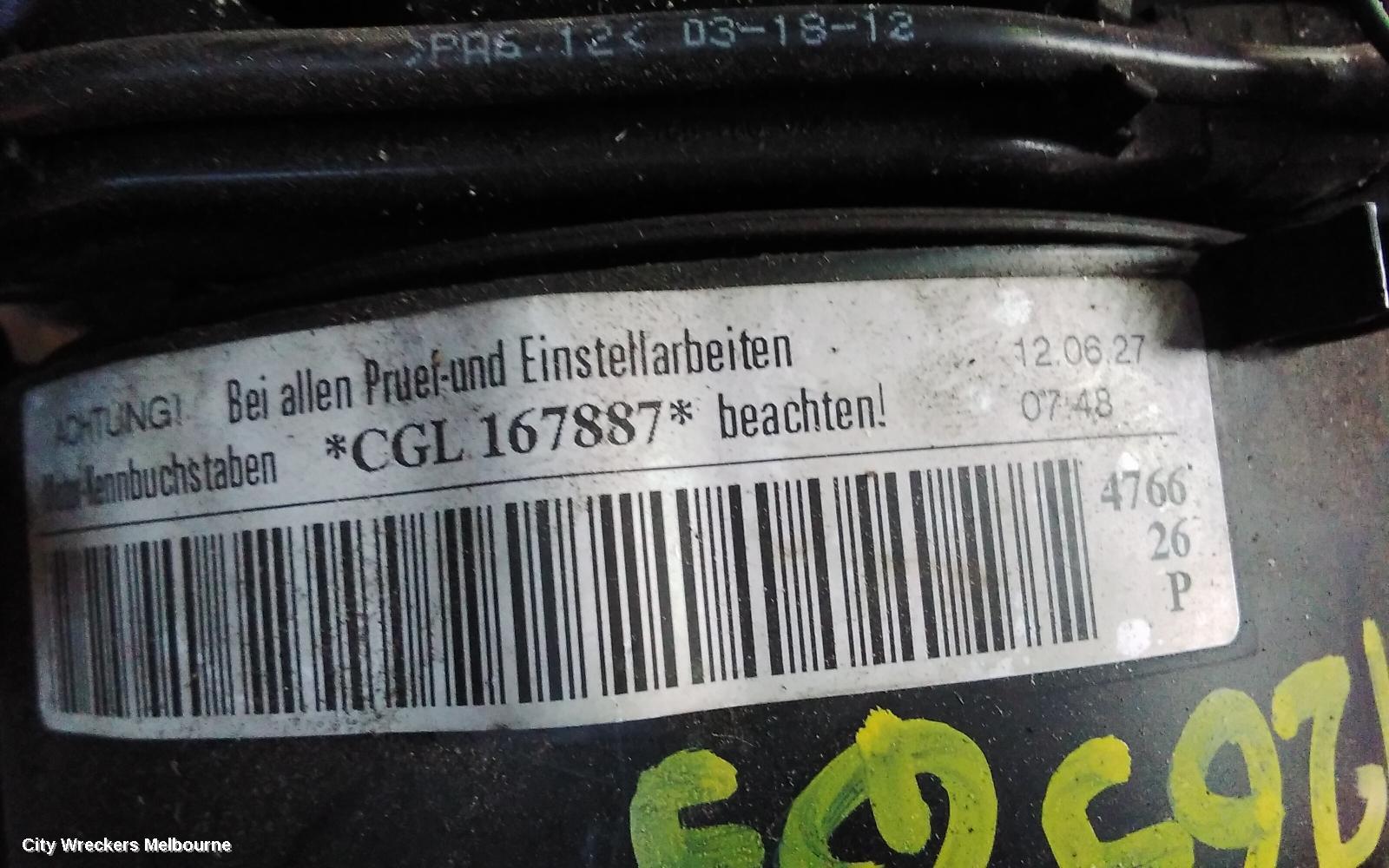 AUDI Q5 ENGINE, DIESEL, 2.0, TURBO, 8R, CGLB CODE, 03/2009 - 10/2012